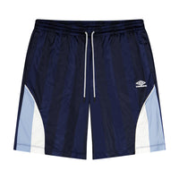 Men's relaxed fit panelled navy blue soccer shorts - Shop men's workout shorts with pockets by Umbro