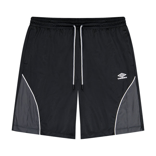 Umbro Men's Relaxed Fit Panelled Black Soccer Short