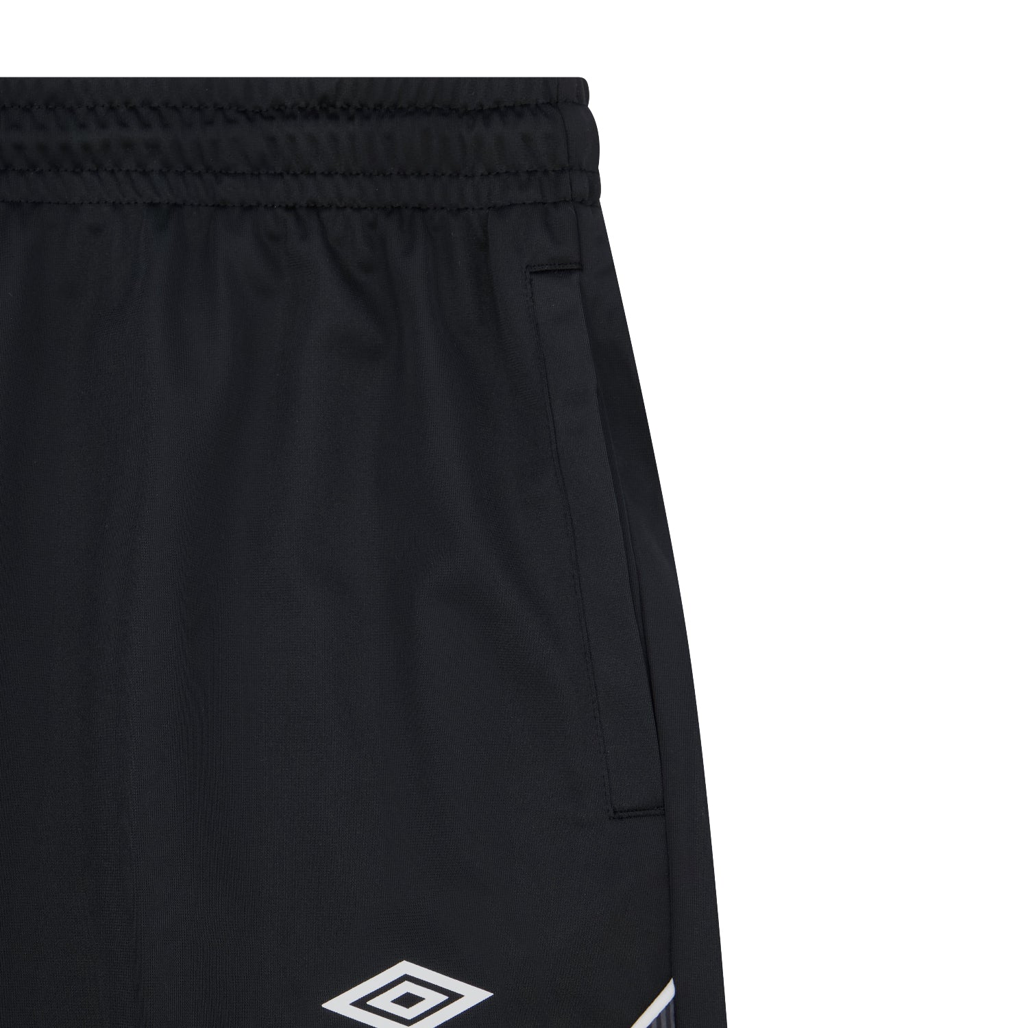 Umbro Men's Relaxed Fit Panelled Black Soccer Short