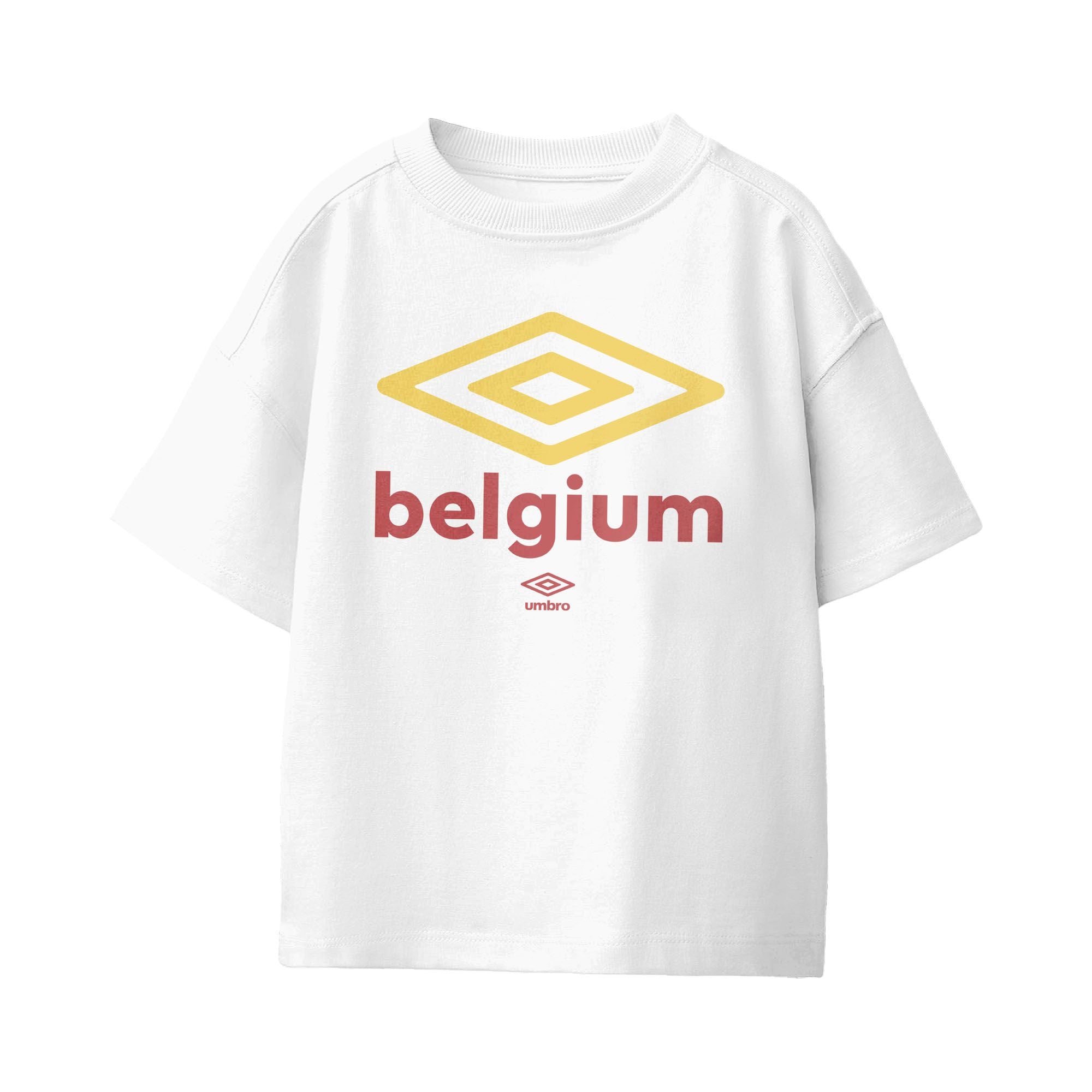 Umbro Kids Belgium Diamond Logo T-Shirt White