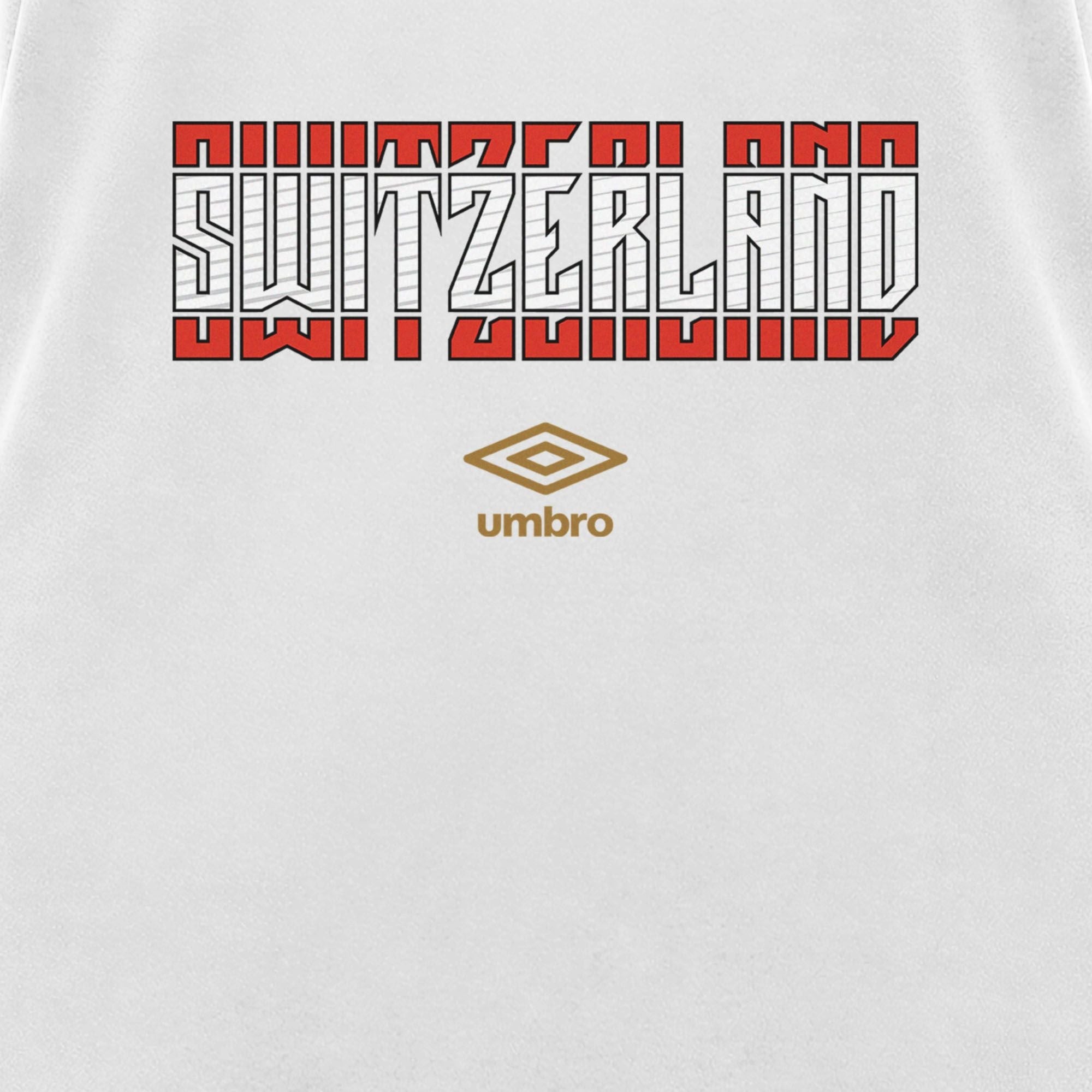 Umbro Switzerland Stacked Soccer Tank Bright White