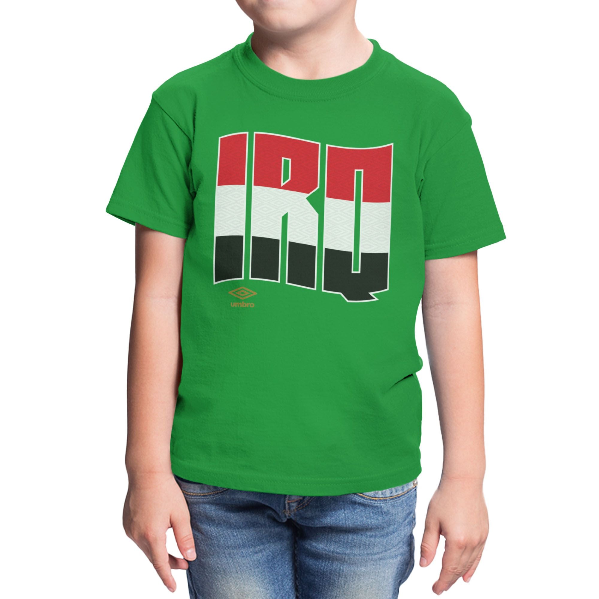 Umbro Kids Iraq Wavy Logo T-Shirt