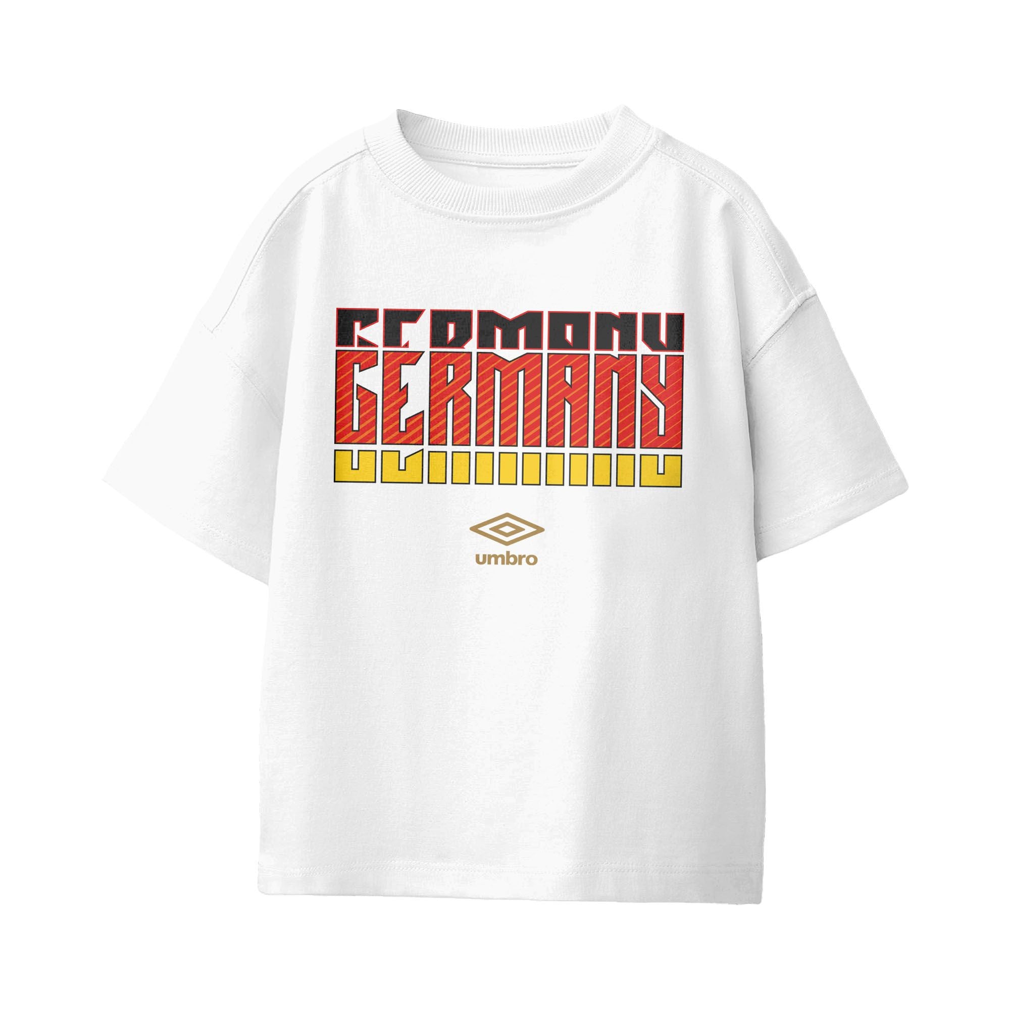 Umbro Germany Stacked Soccer T-Shirt White