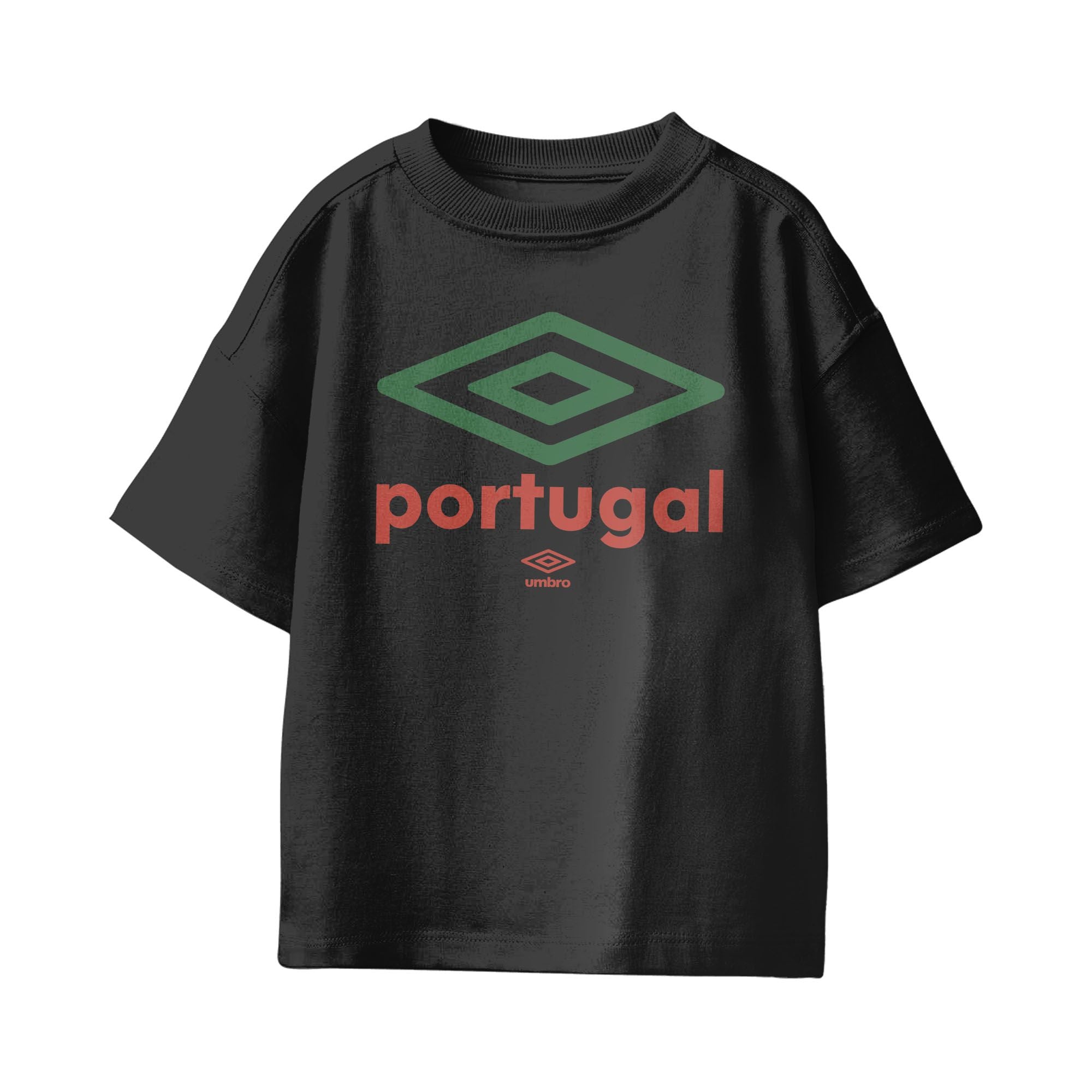 Umbro Kids Portugal Diamond Logo T-Shirt Black