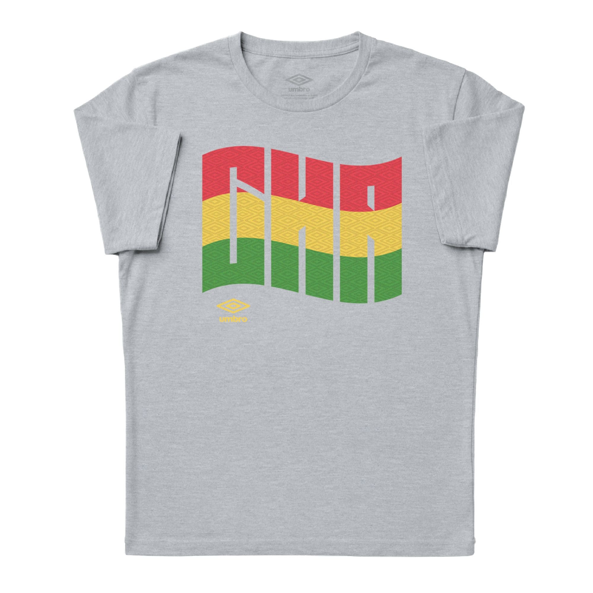 Umbro Ghana Wavy Logo T-Shirt Sport Grey