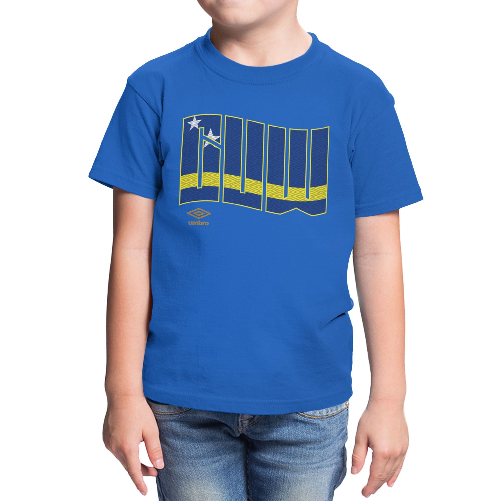 Umbro Kids Curacao Wavy Logo T-Shirt