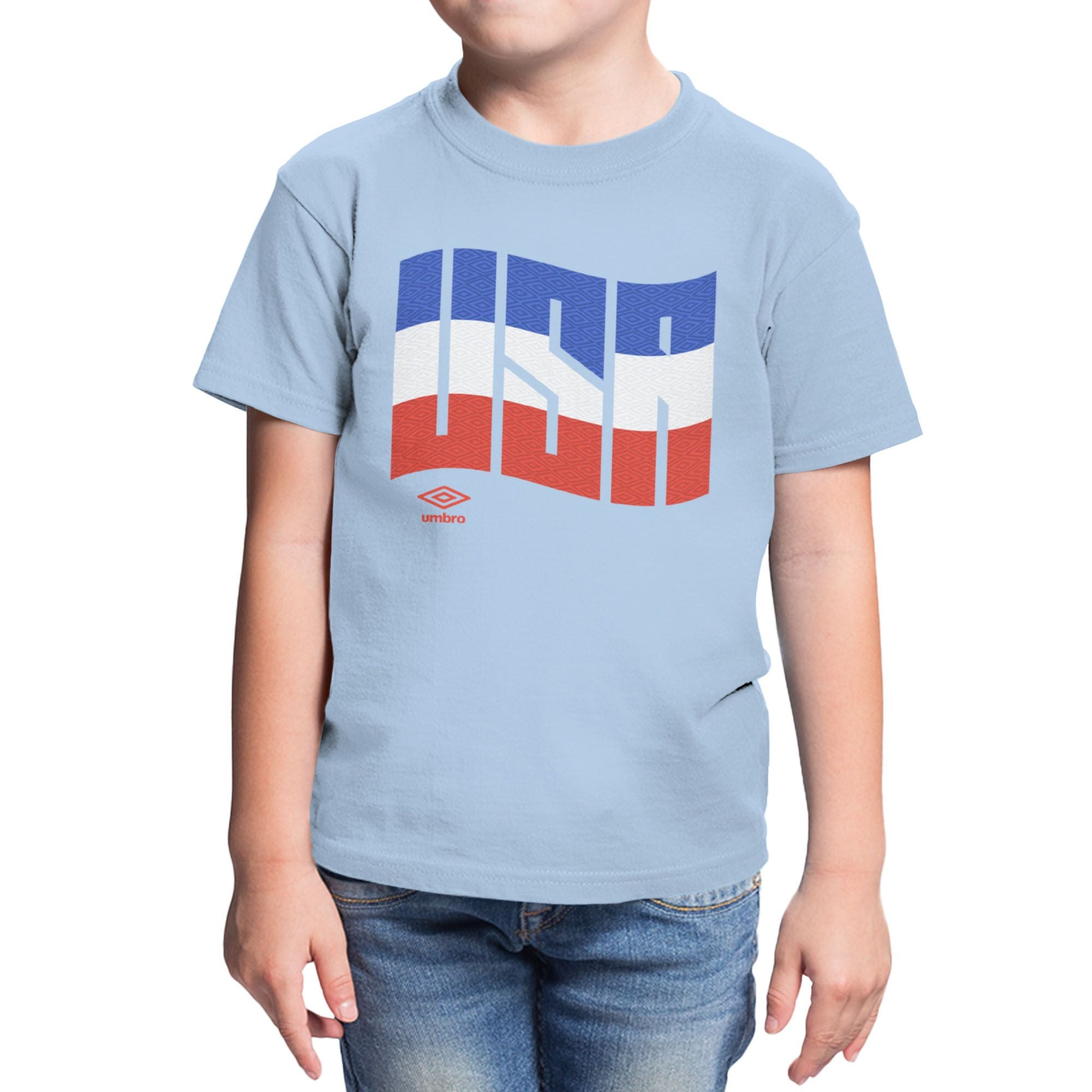 Umbro Kids USA Wavy Logo T-Shirt