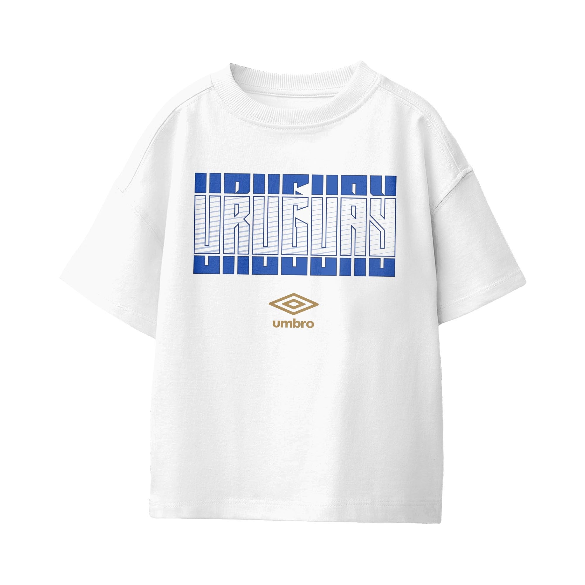 Umbro Uruguay Stacked Soccer T-Shirt White