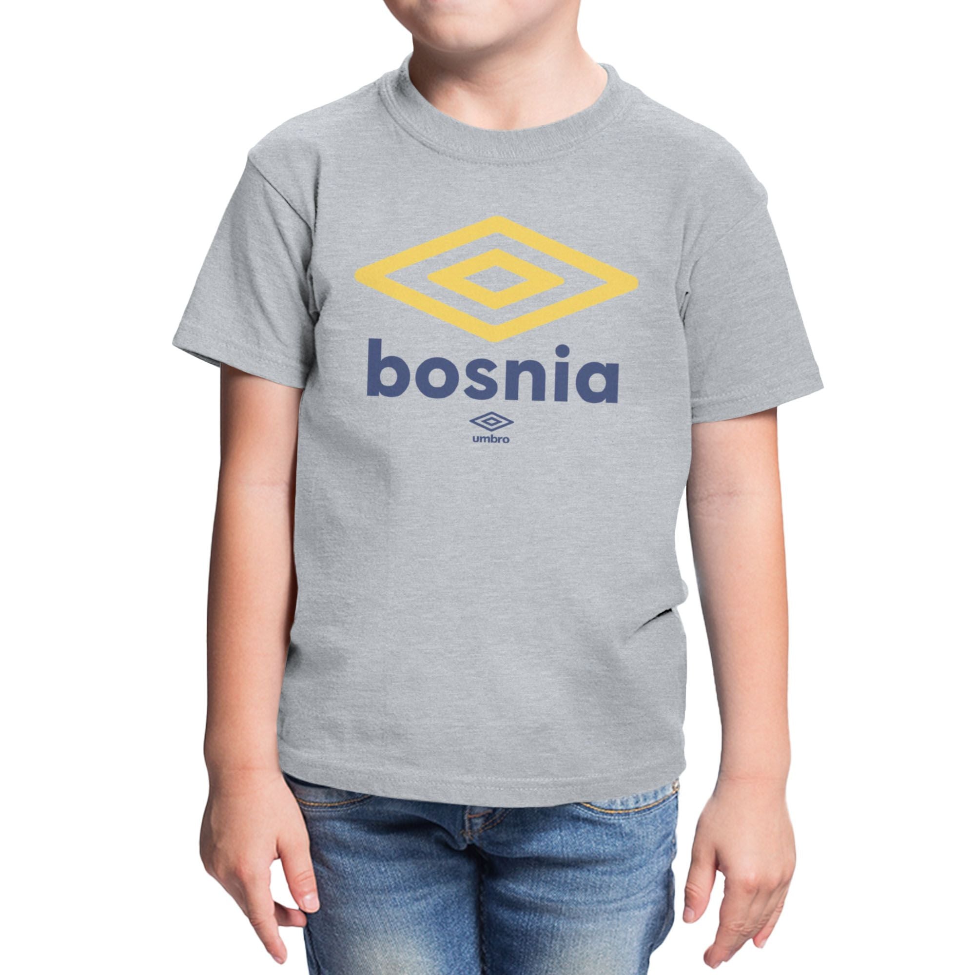 Umbro Kids Bosnia and Herzegovina Diamond Logo T-Shirt