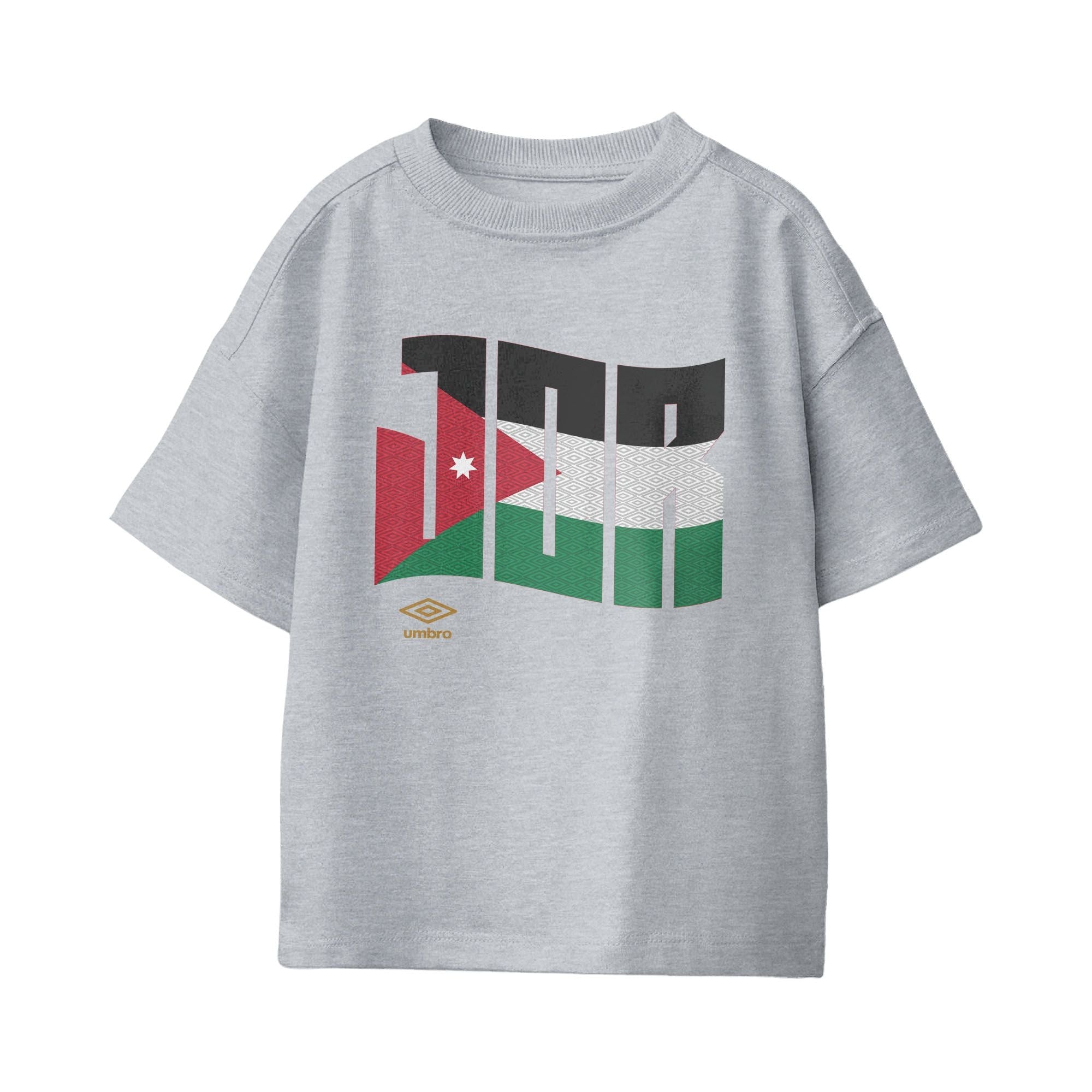 Umbro Kids Jordan Wavy Logo T-Shirt Sport Grey