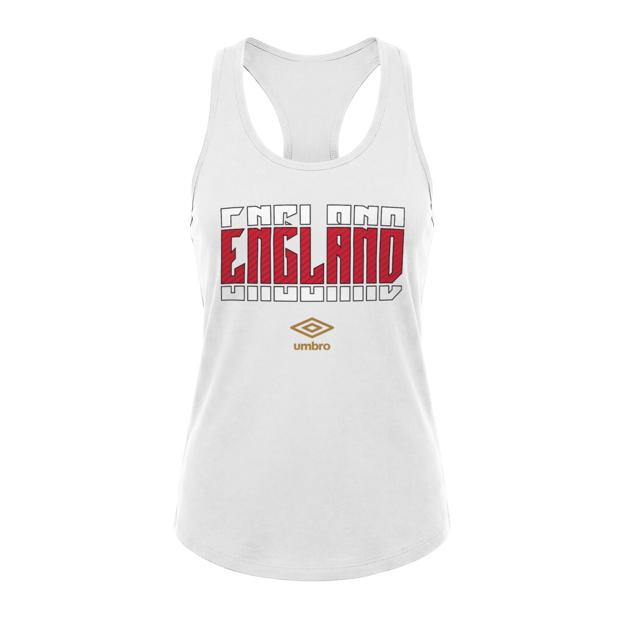 Umbro England Stacked Soccer Tank Bright White