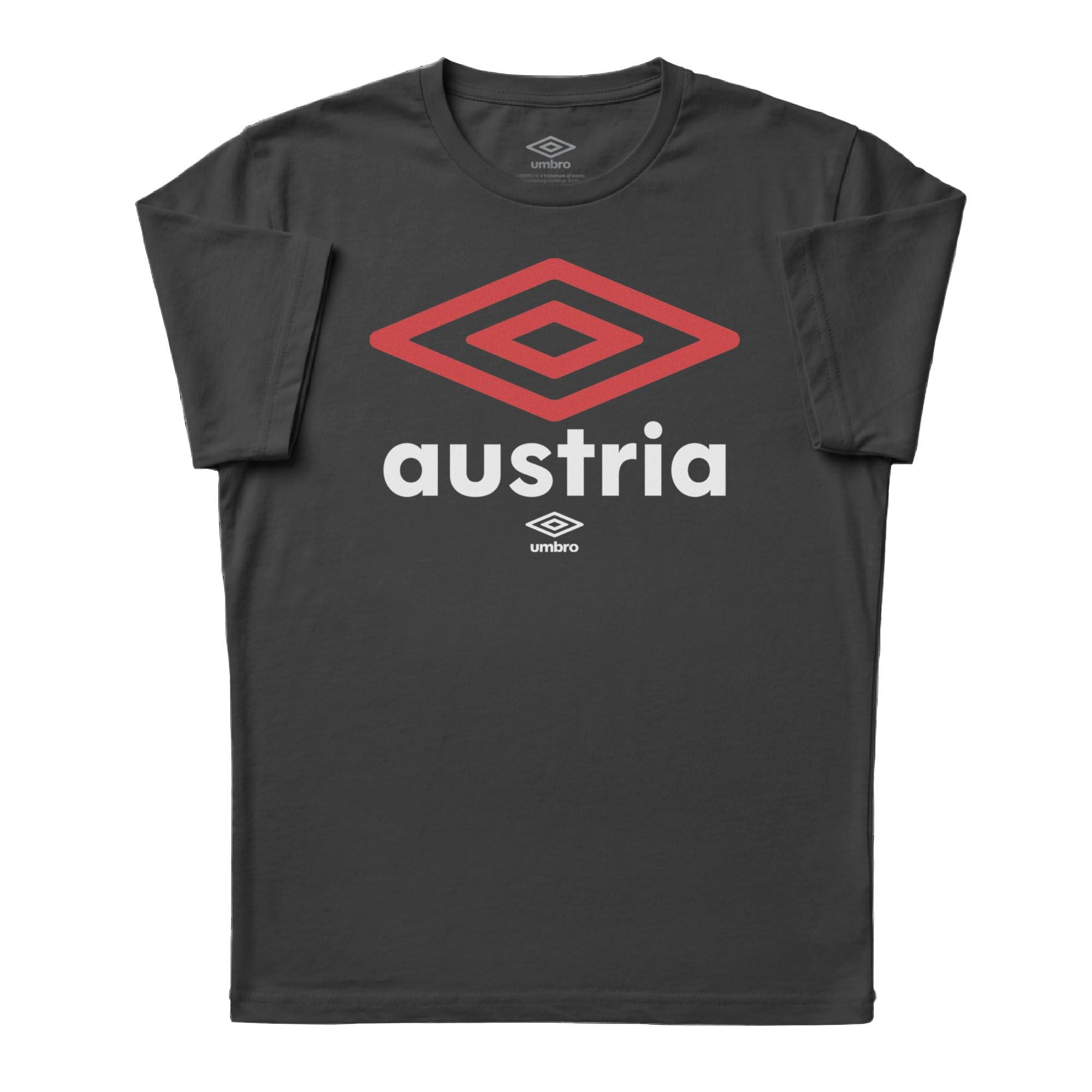 Umbro Adult Unisex Austria Diamond Logo T-Shirt Black