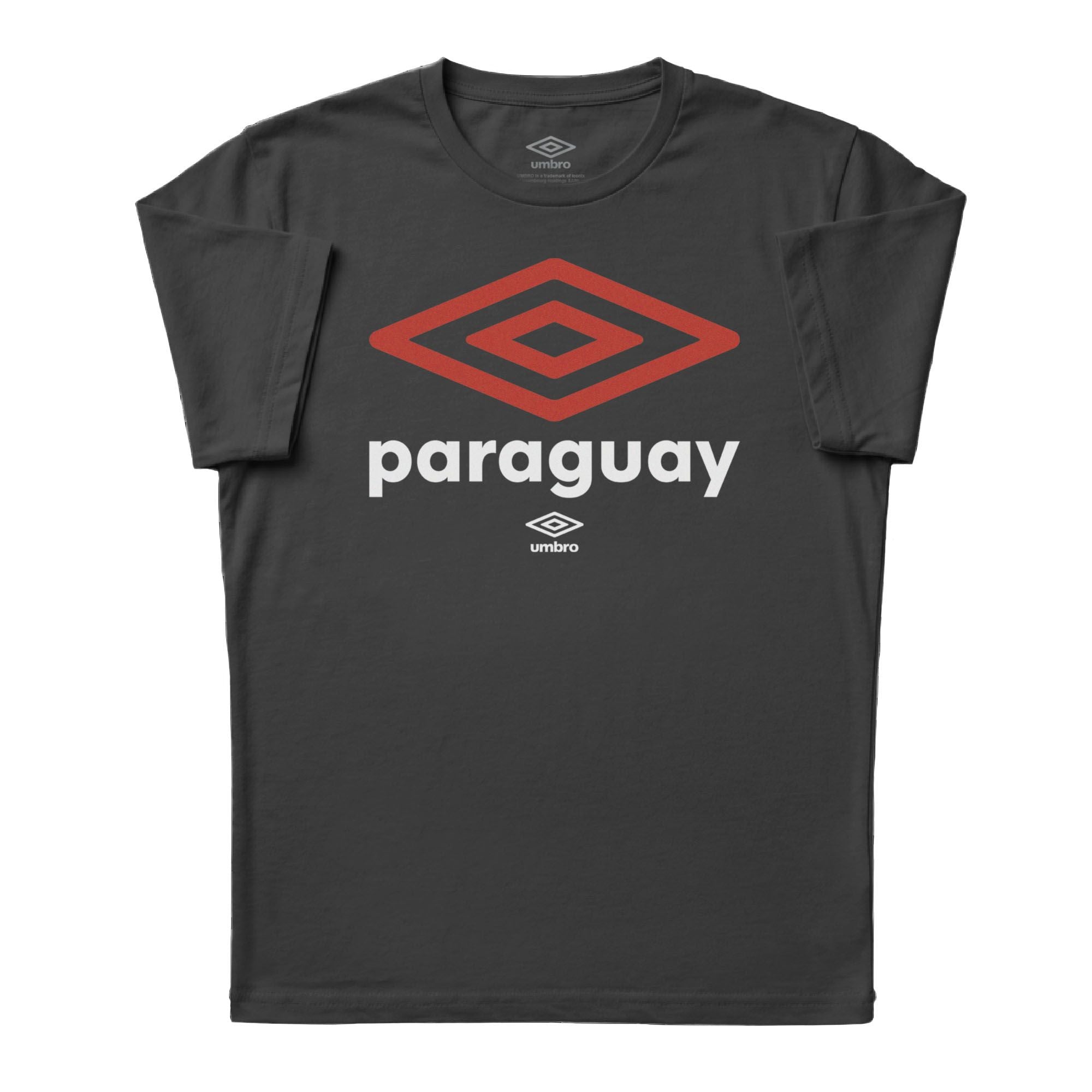 Umbro Adult Unisex Paraguay Diamond Logo T-Shirt Black
