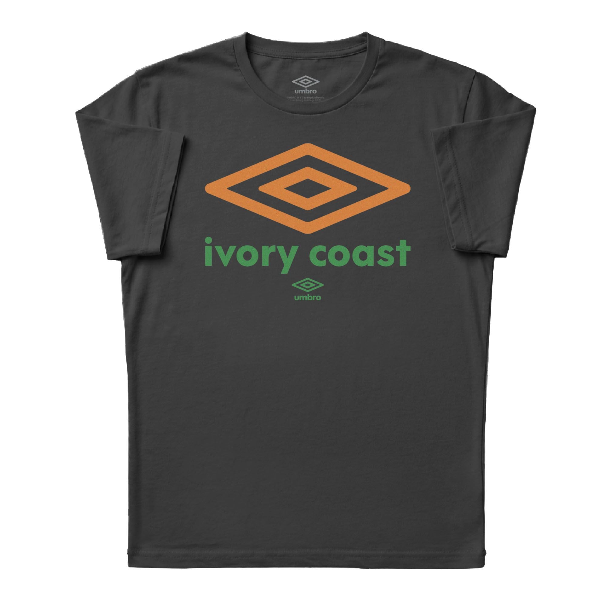 Umbro Adult Cote d'Ivoire Diamond Logo T-Shirt Black