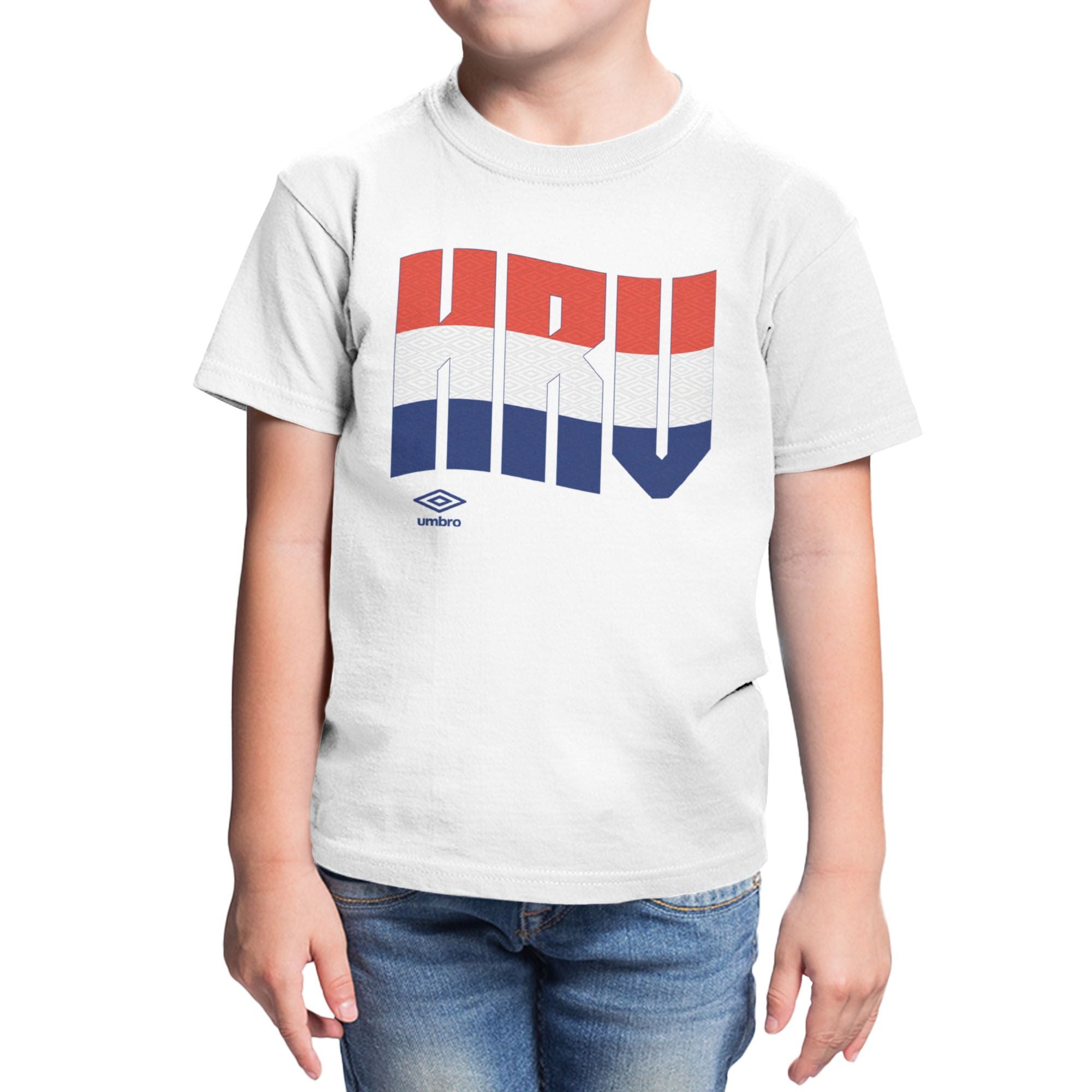 Umbro Kids Croatia Wavy Logo T-Shirt