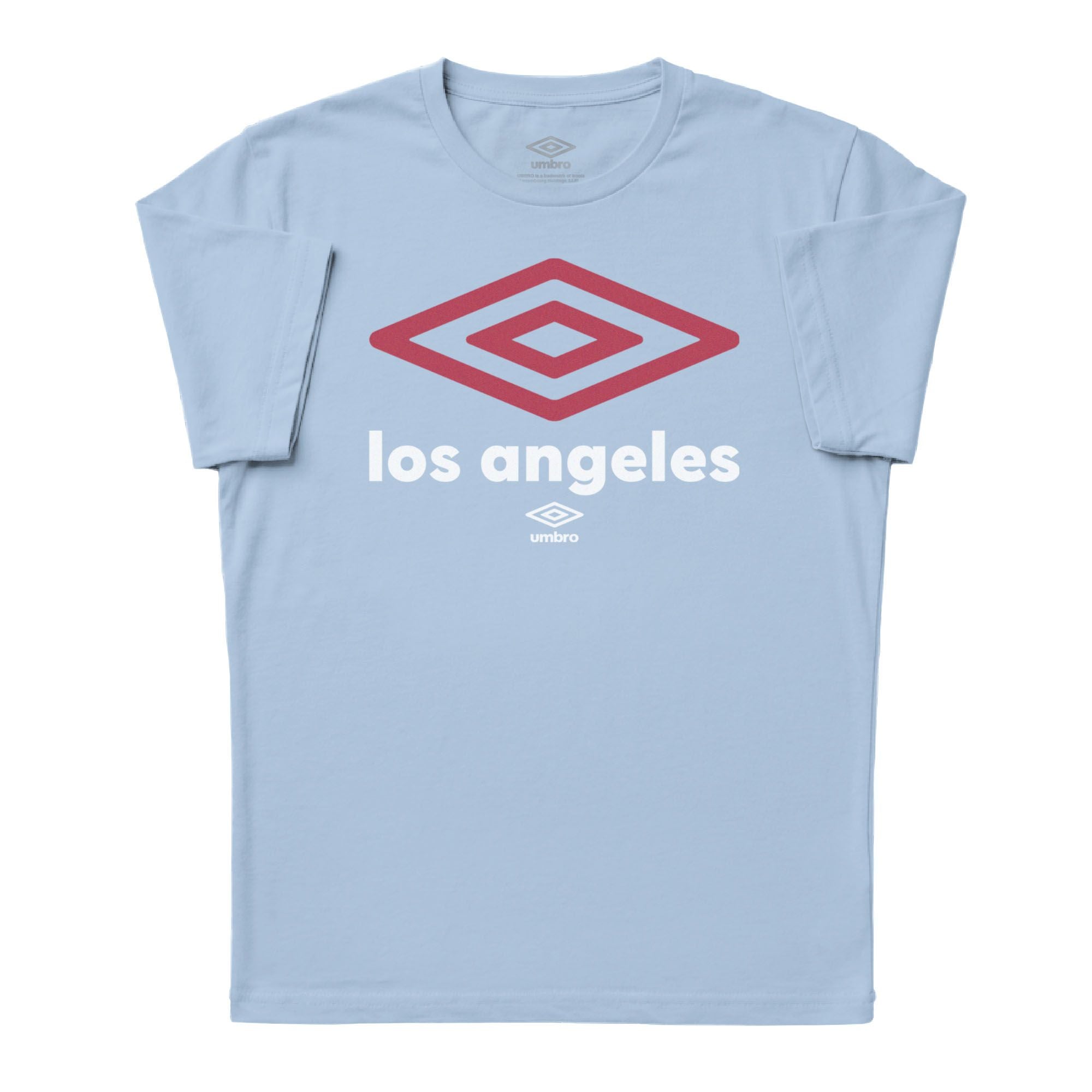 Umbro Adult Unisex Los Angeles City Diamond Logo T-Shirt Light Blue
