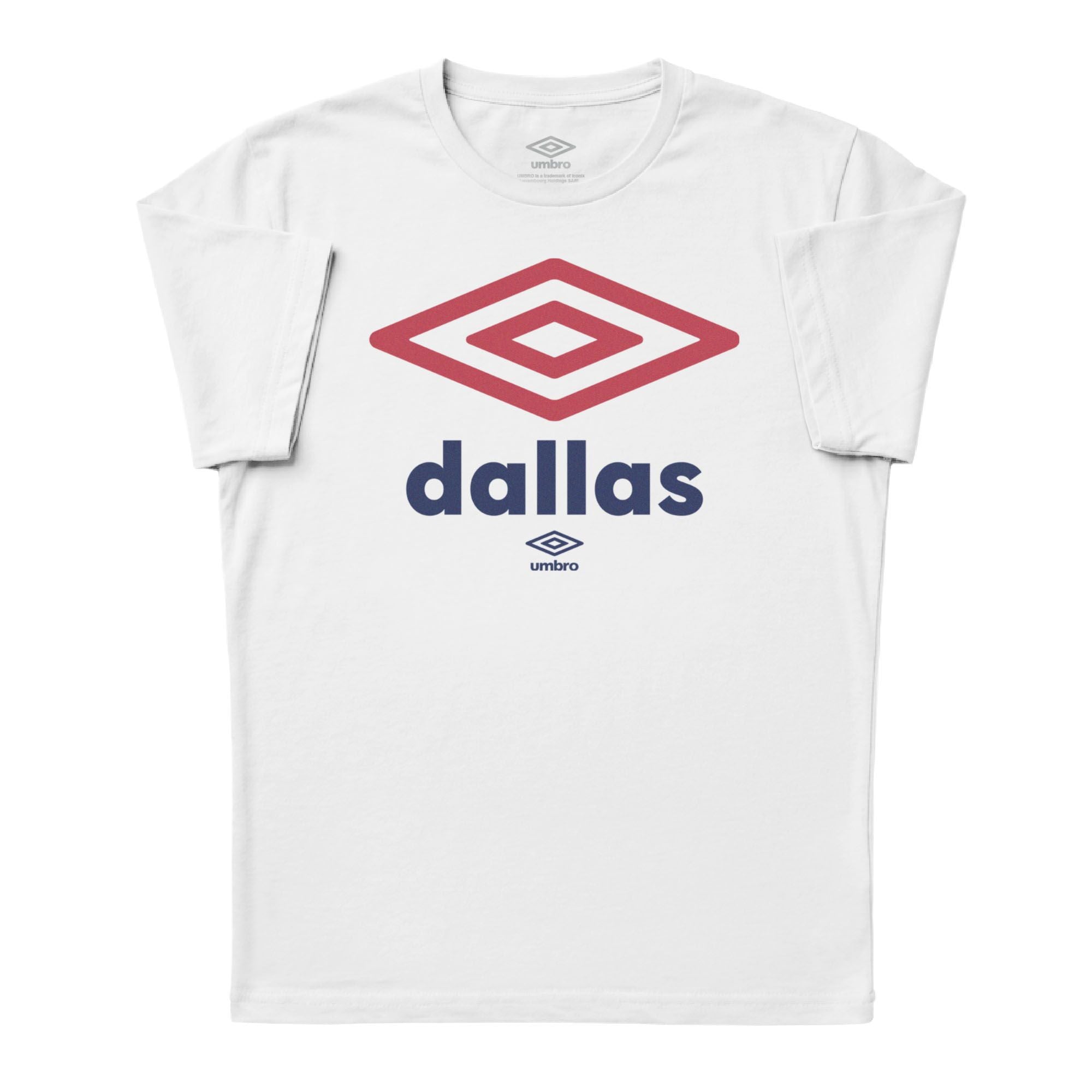 Umbro Dallas City Diamond Logo T-Shirt White