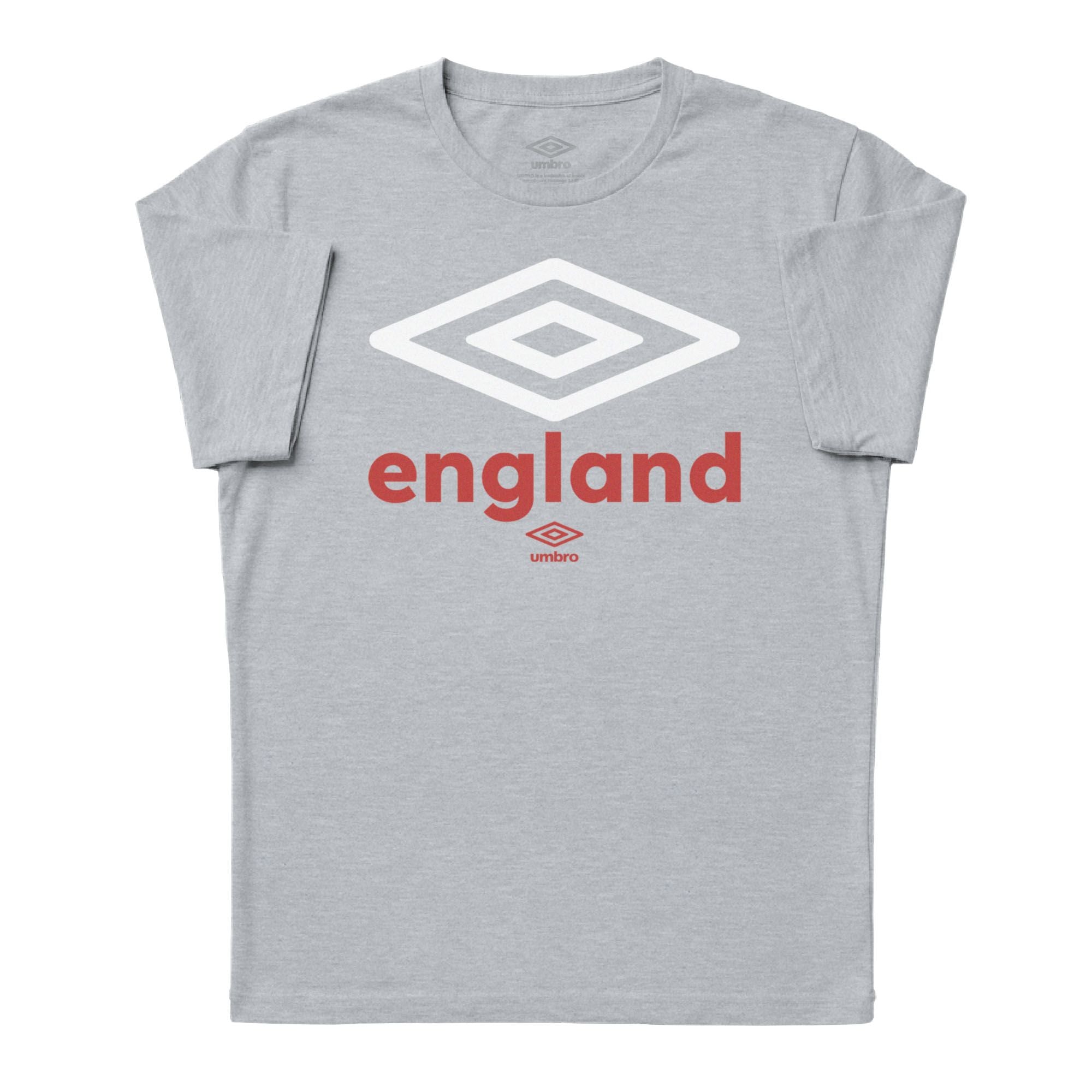 Umbro Adult Unisex England Diamond Logo T-Shirt Sport Grey