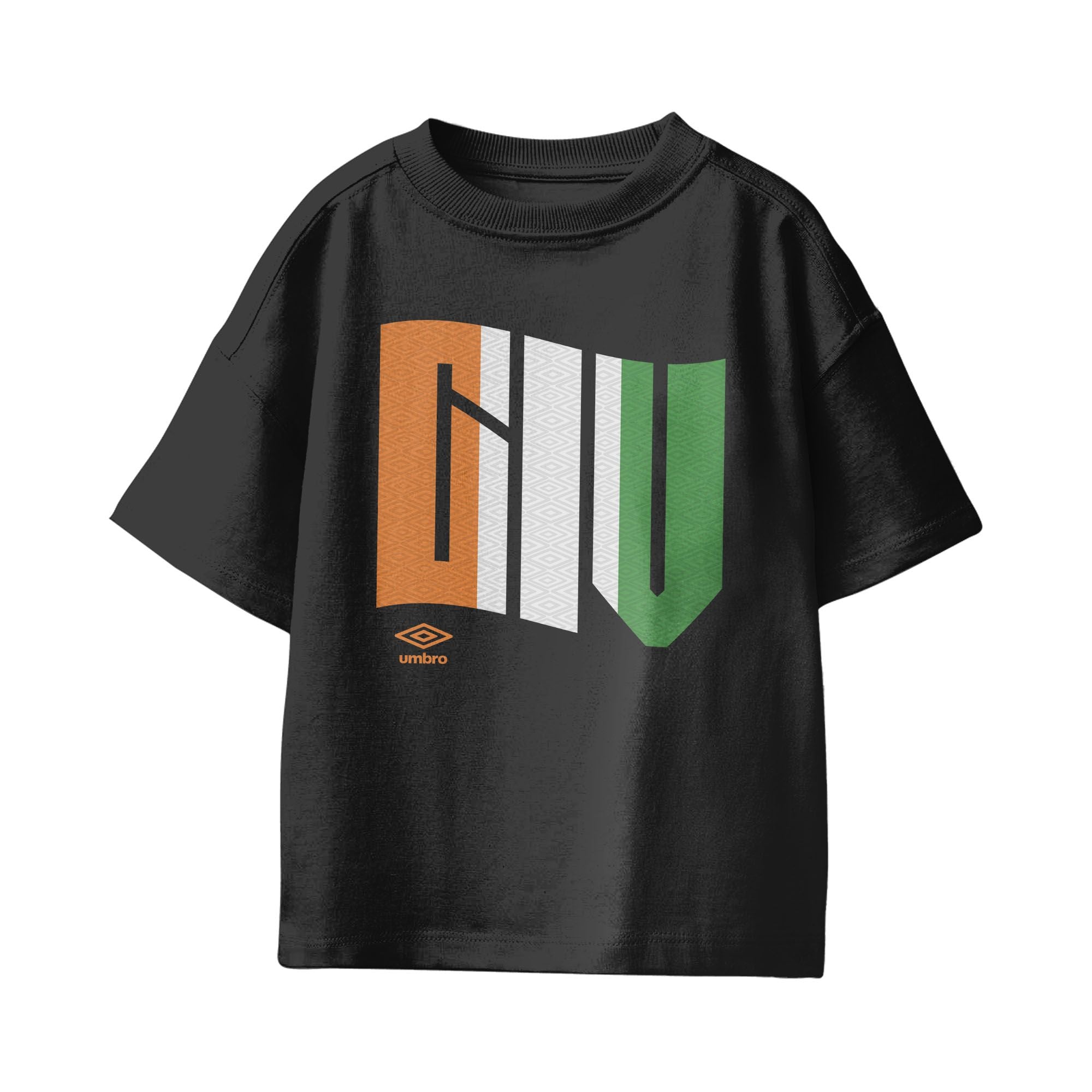Umbro Kids Unisex Côte d'Ivoire Wavy Logo T-Shirt Black