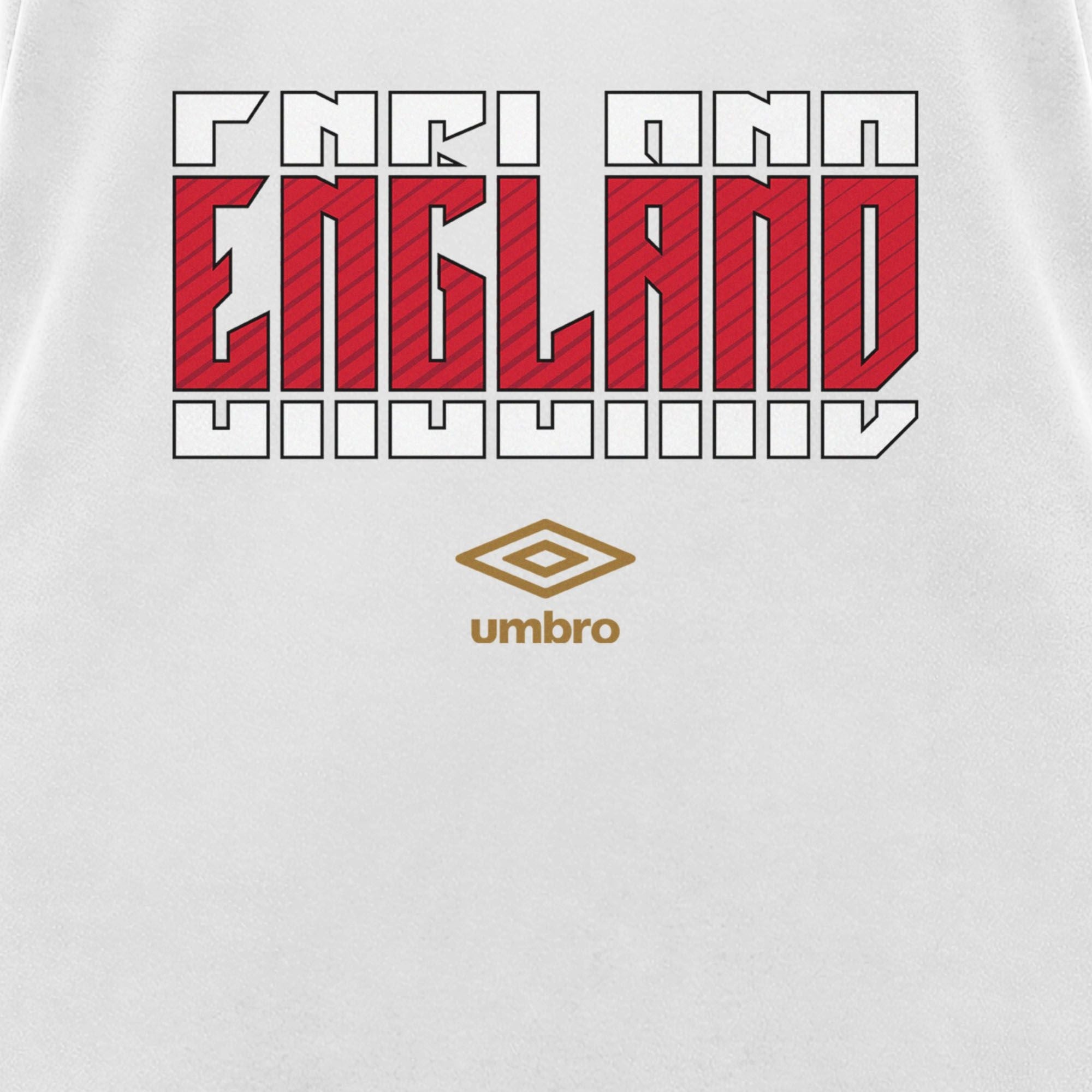 Umbro England Stacked Soccer Tank Bright White