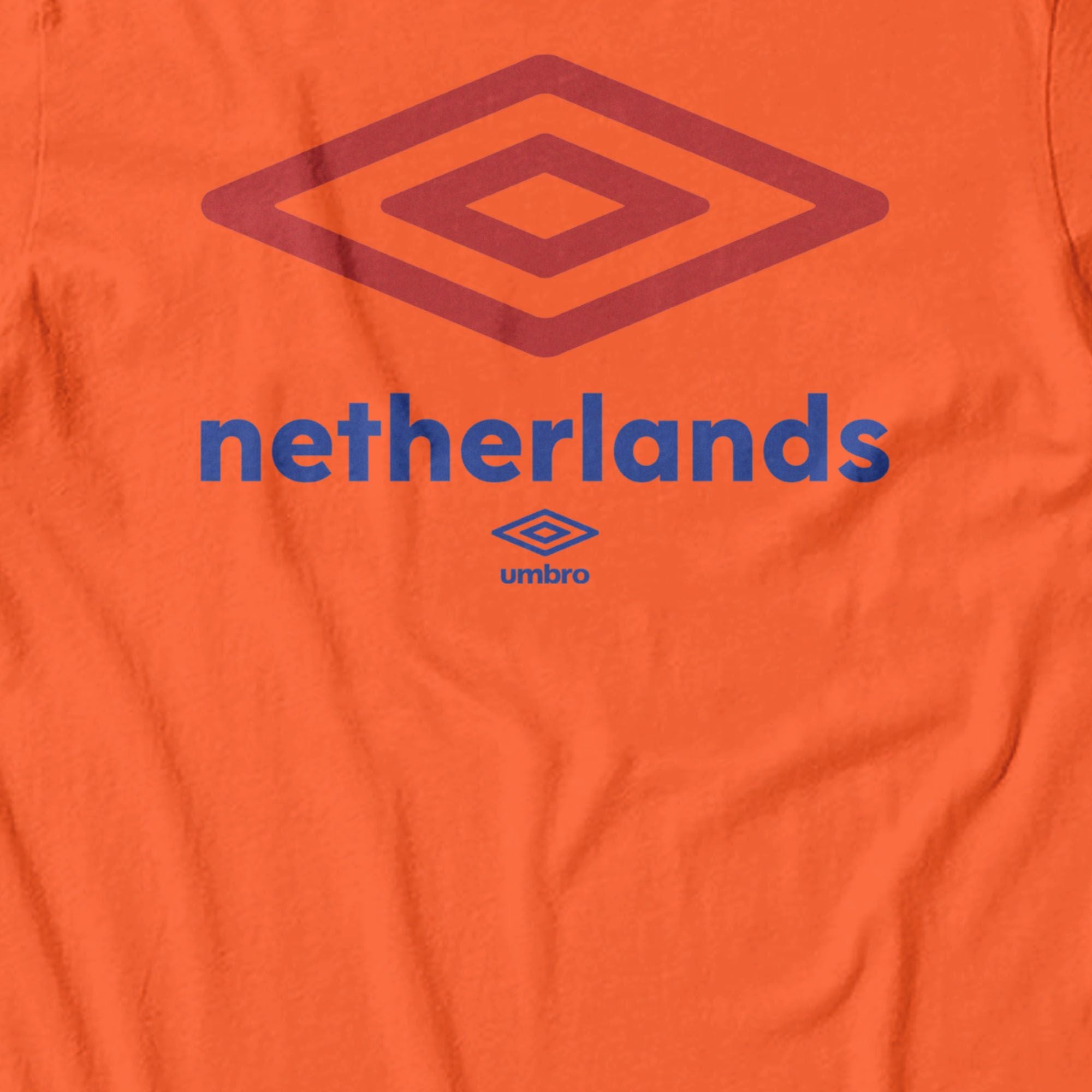 Umbro Netherlands Diamond Logo T-Shirt Orange 