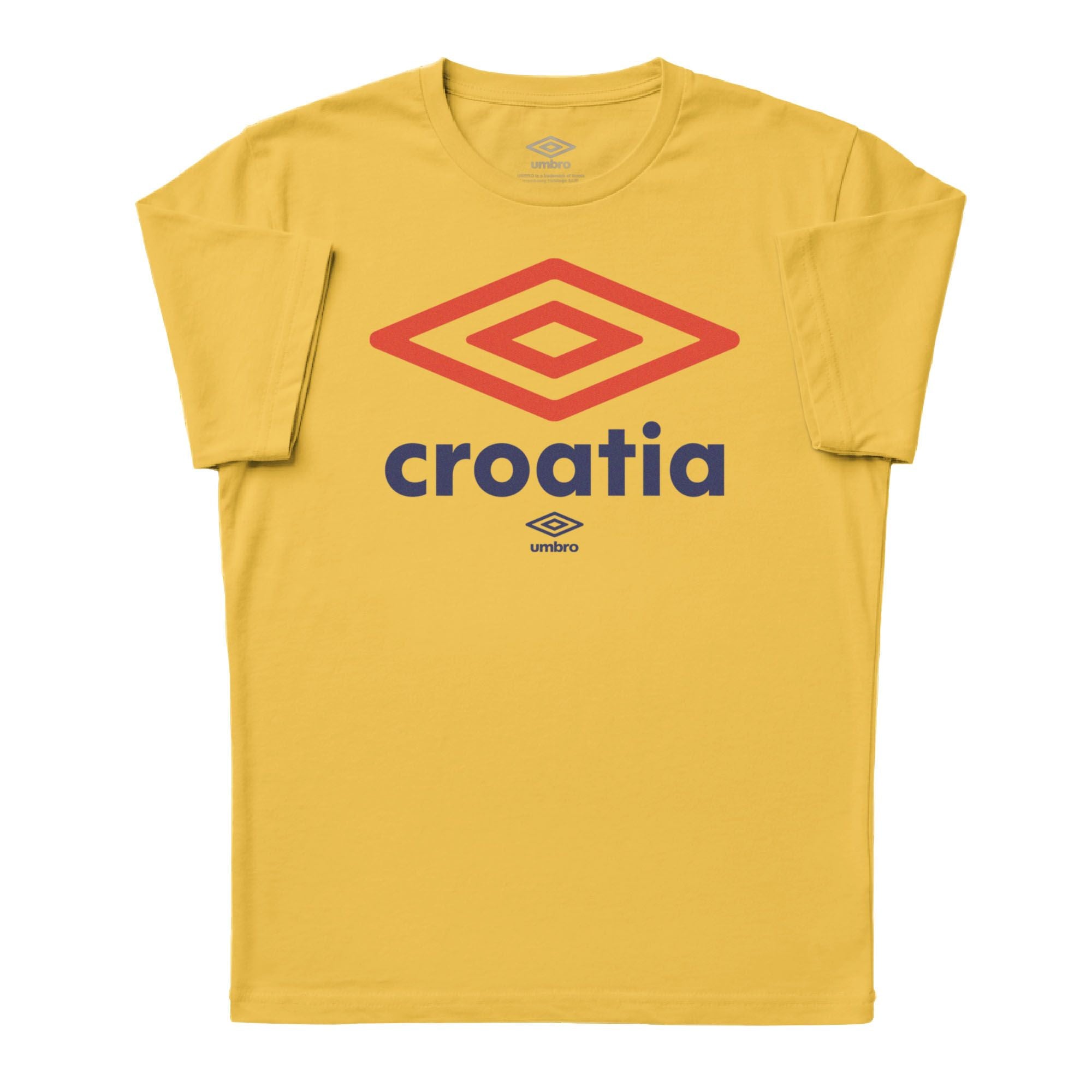 Umbro Adult Croatia Diamond Logo T-Shirt Daisy