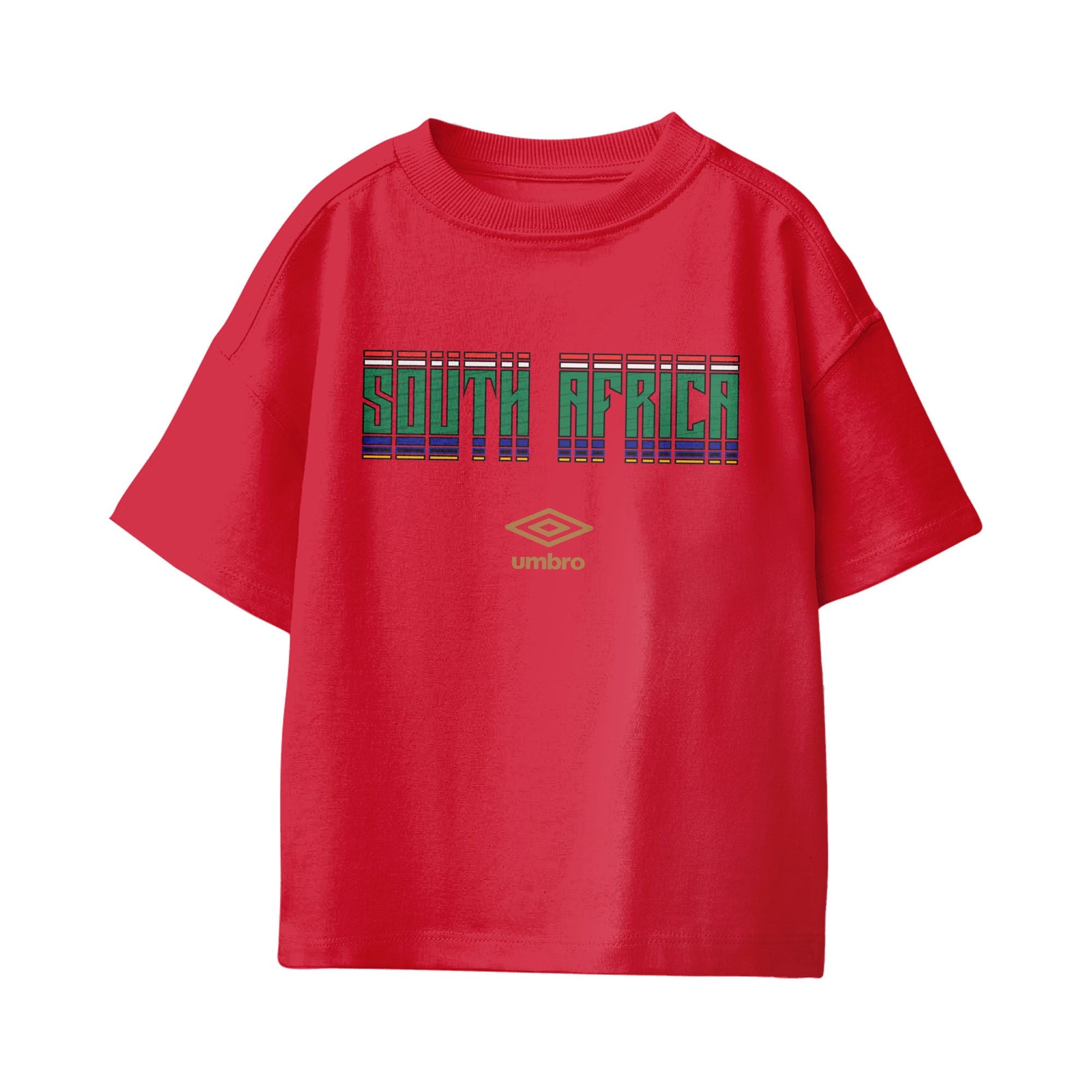 Umbro South Africa Stacked Soccer T-Shirt Red