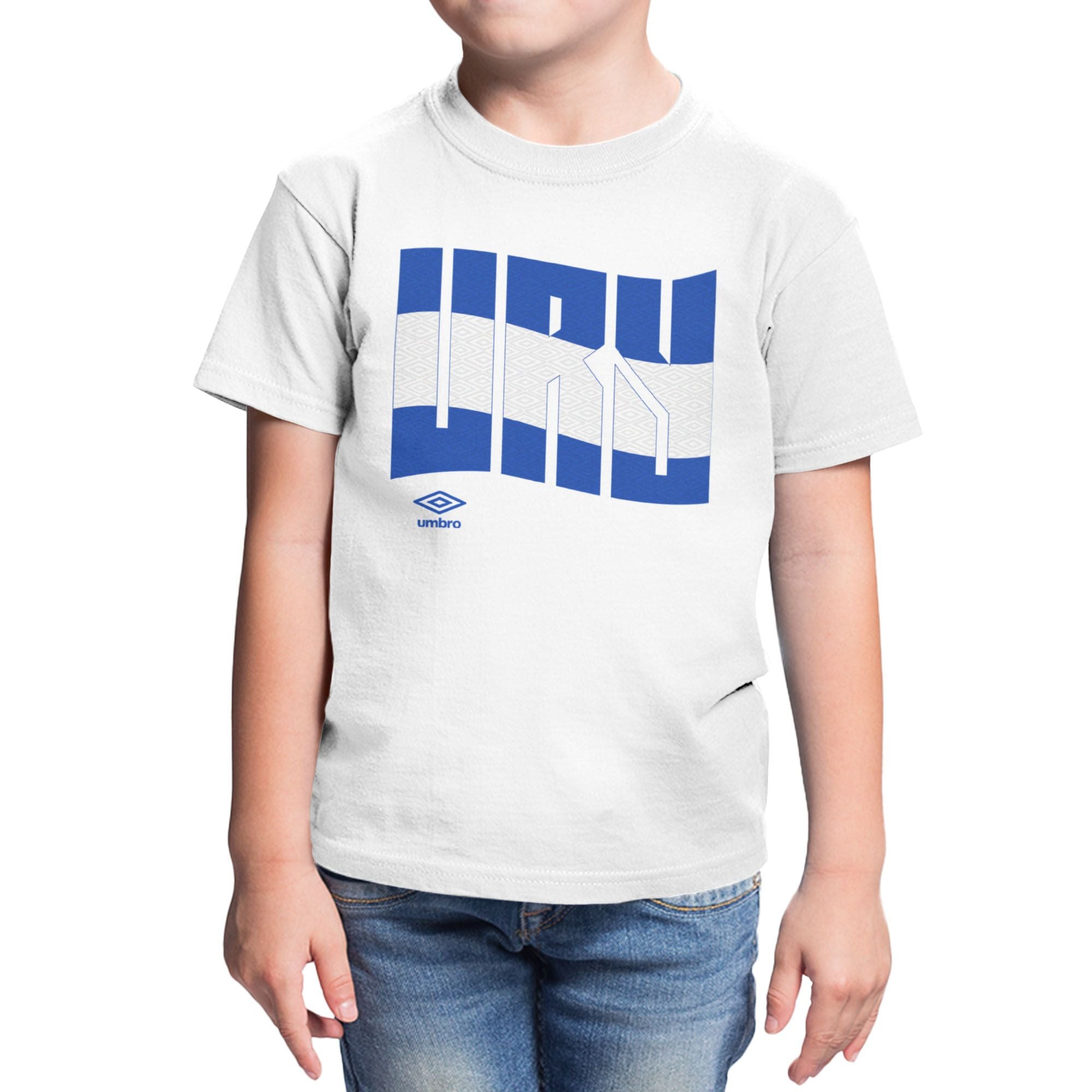 Umbro Kids Uruguay Wavy Logo T-Shirt
