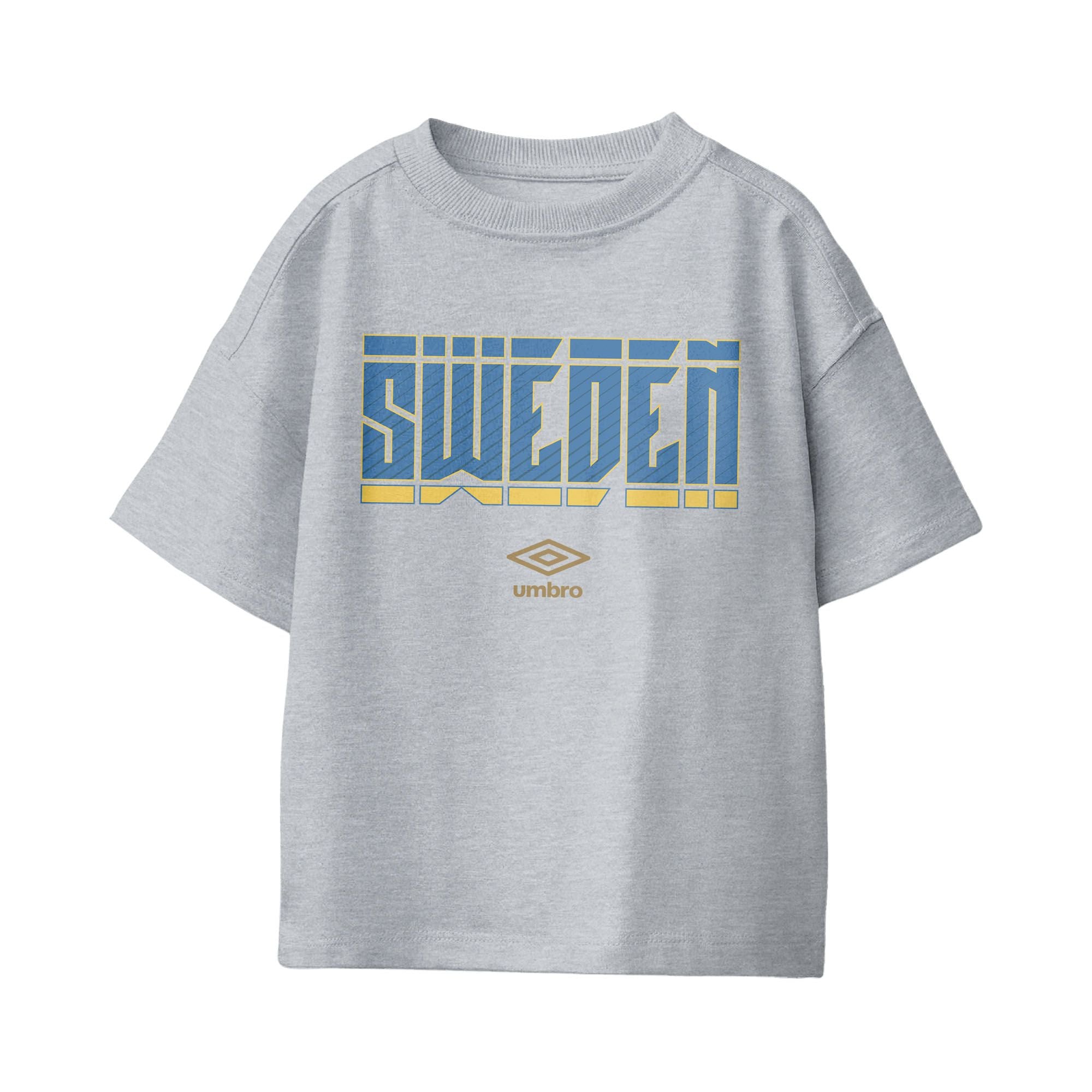 Umbro Sweden Stacked Soccer T-Shirt Sport Grey