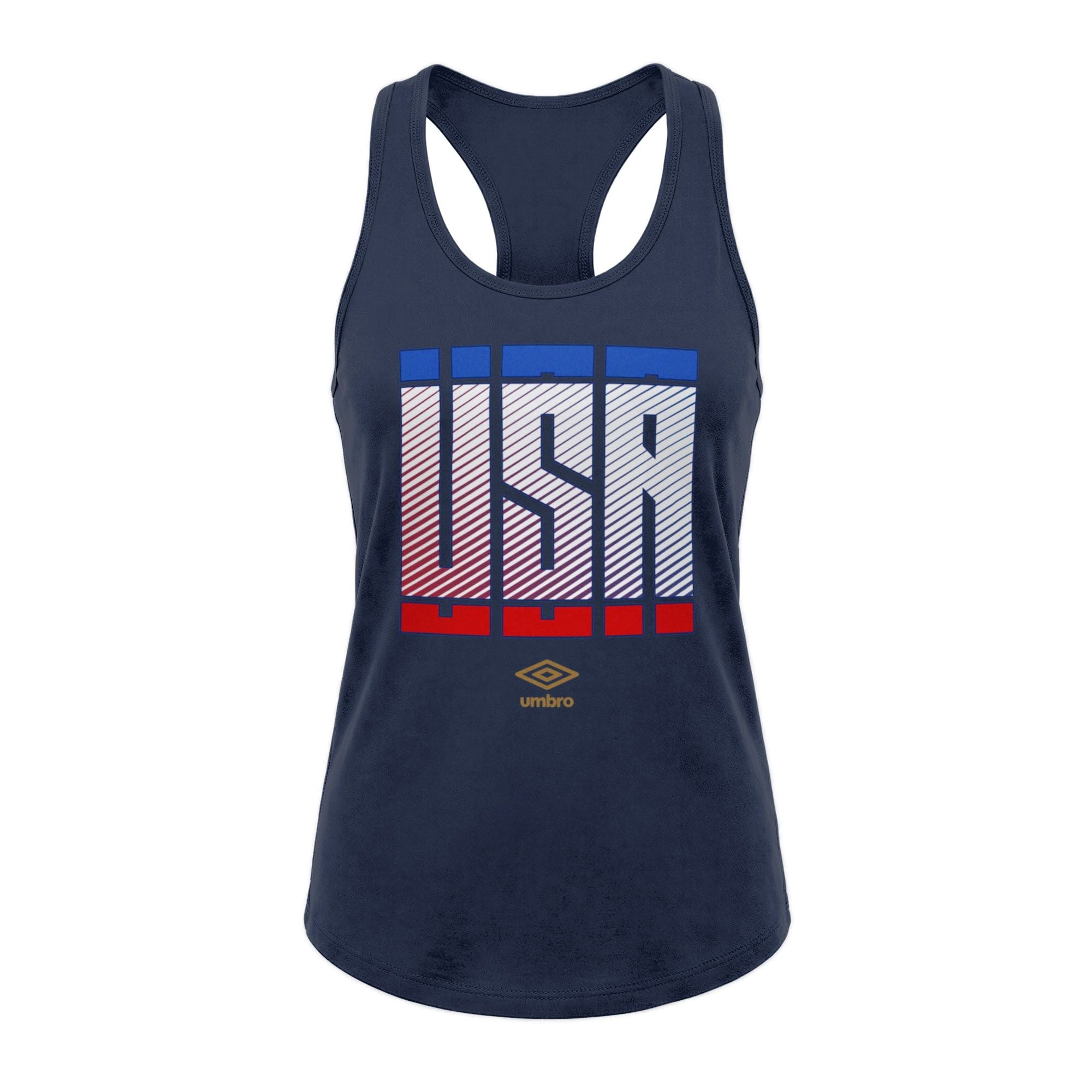 Umbro USA Stacked Soccer Tank Midnight Navy