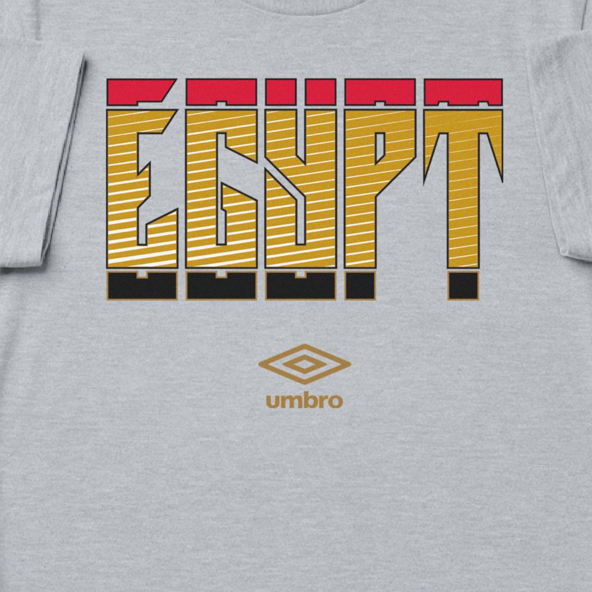 Egypt Stacked grey soccer t shirt in 100% cotton - Shop men's workout tee shirts by Umbro.