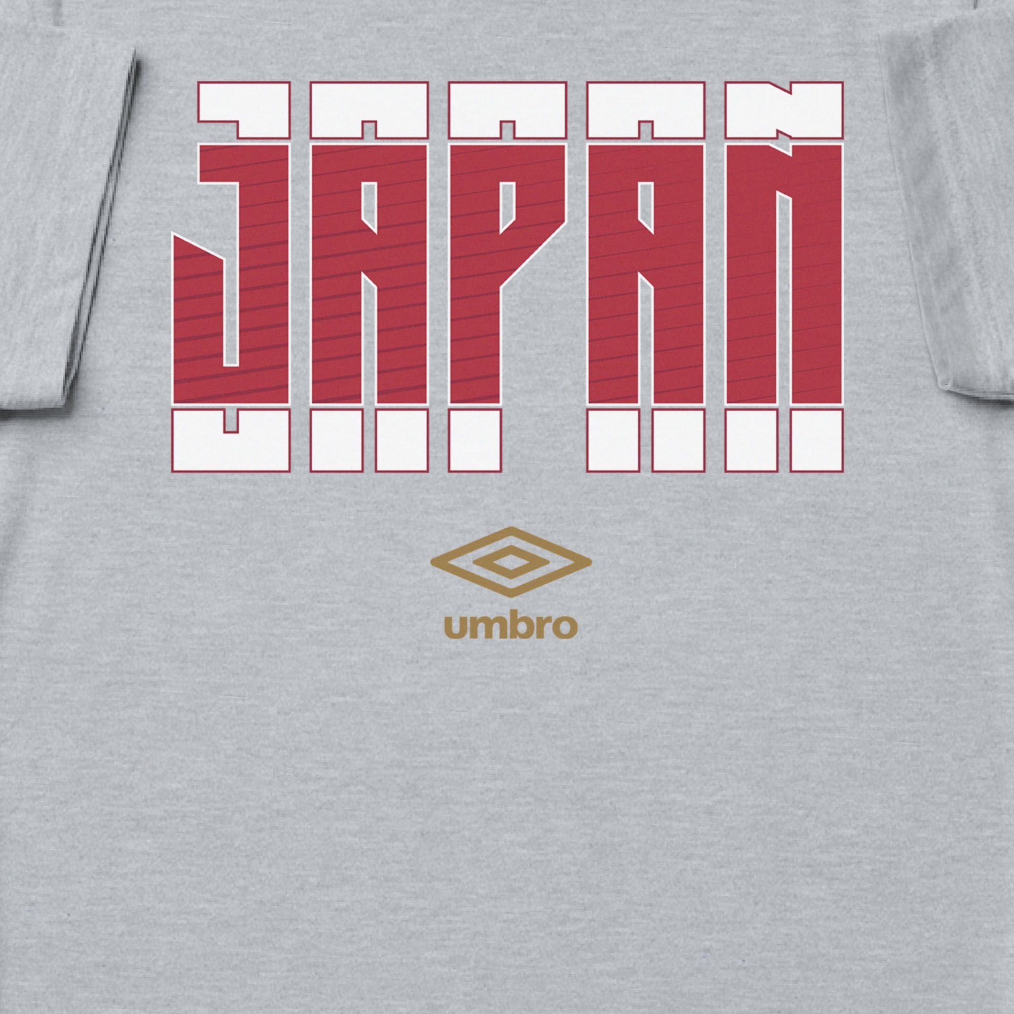 Japan Stacked grey soccer t shirt in 100% cotton with short sleeves - Shop men's workout tees by Umbro.