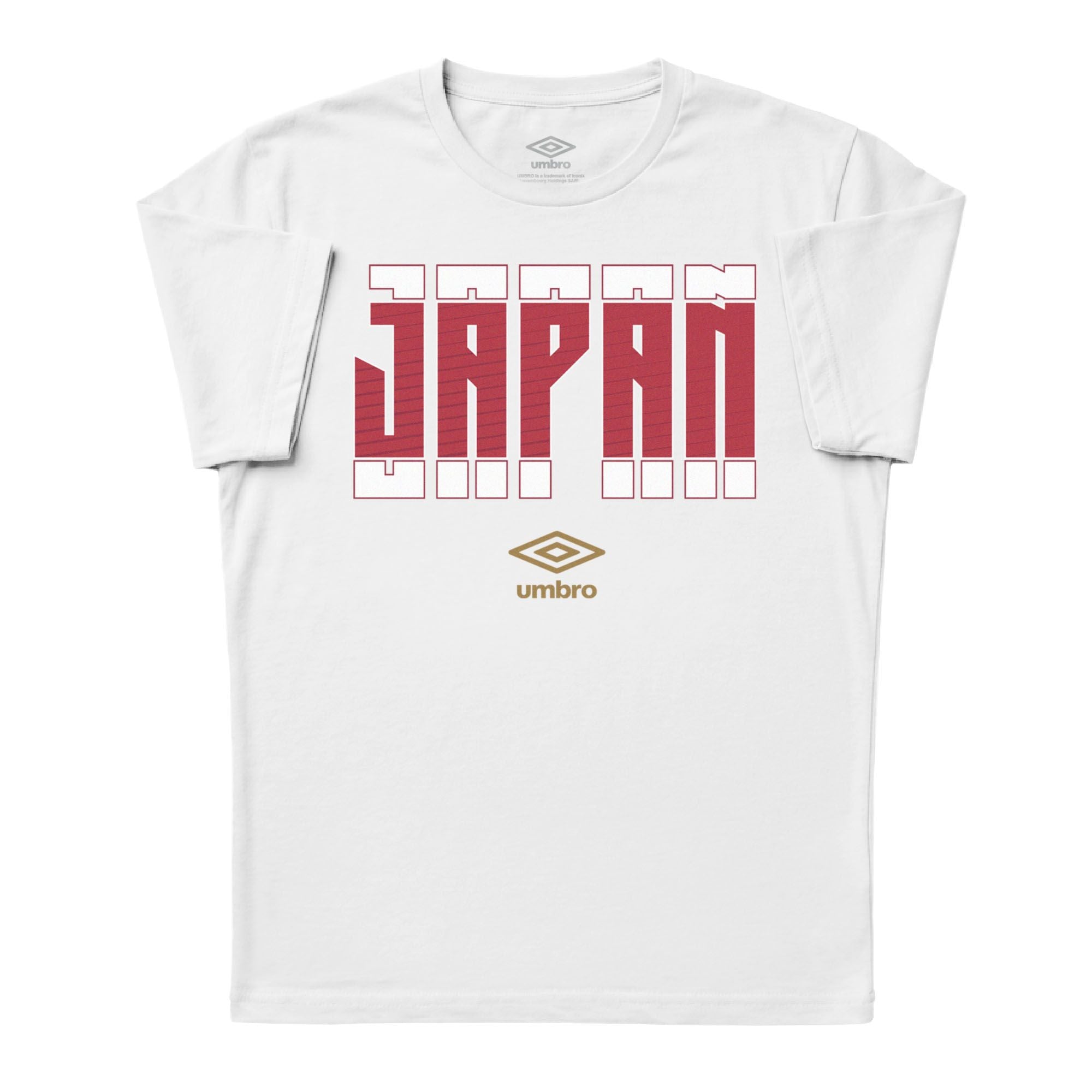 Umbro Japan Stacked White Soccer T-Shirt