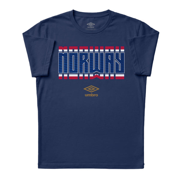 Norway Stacked New Navy Soccer T-Shirt
