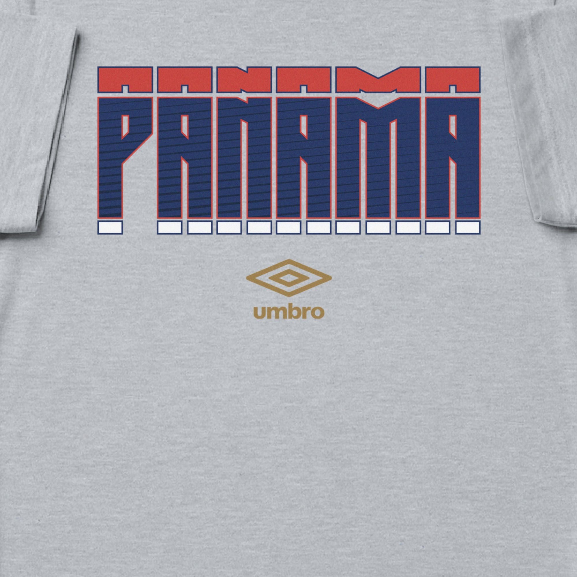 Panama Stacked grey soccer t shirt in 100% cotton with short sleeves - Shop men's workout tees by Umbro