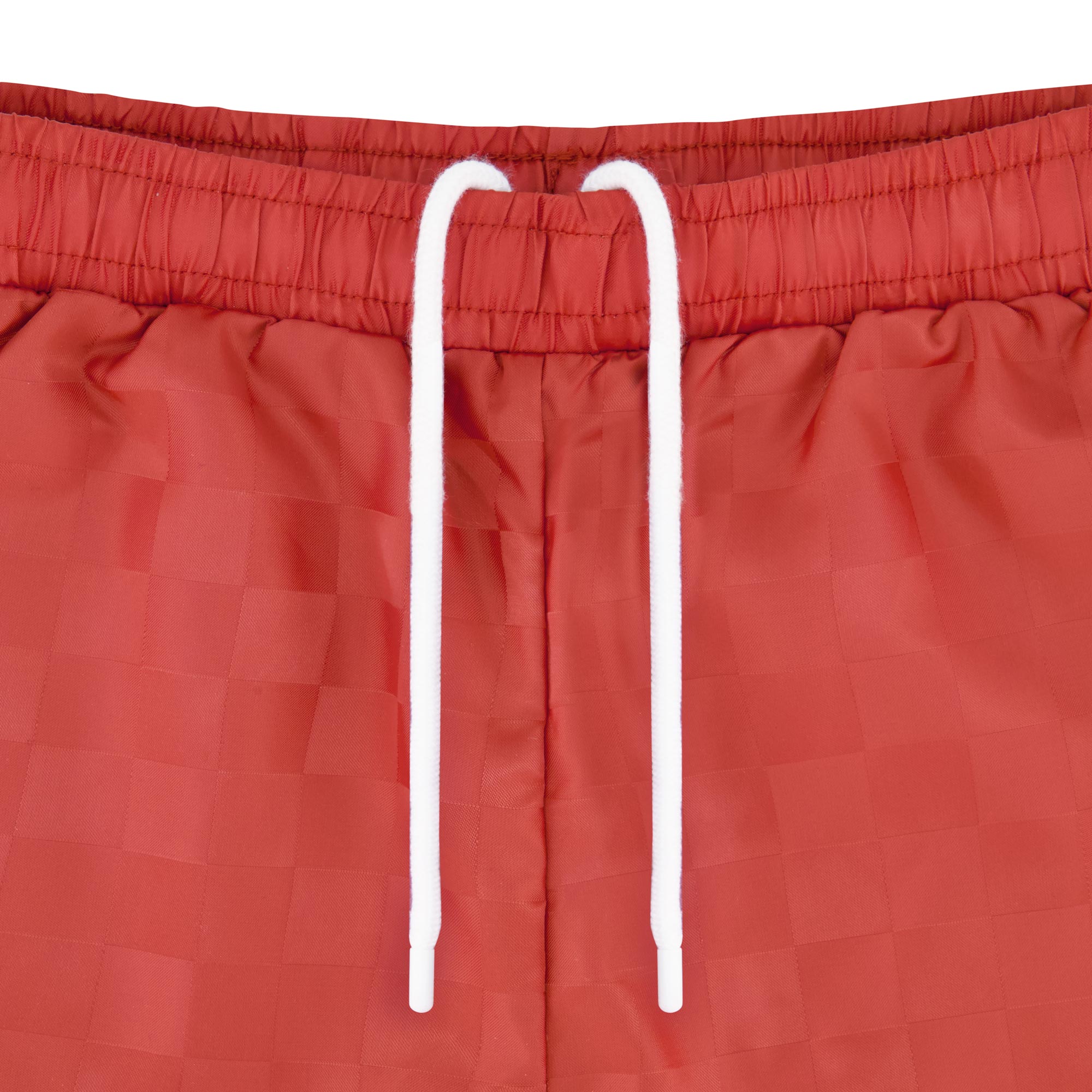 Boy's checkered jacquard rust red soccer short - Shop youth boy's workout shorts  by Umbro