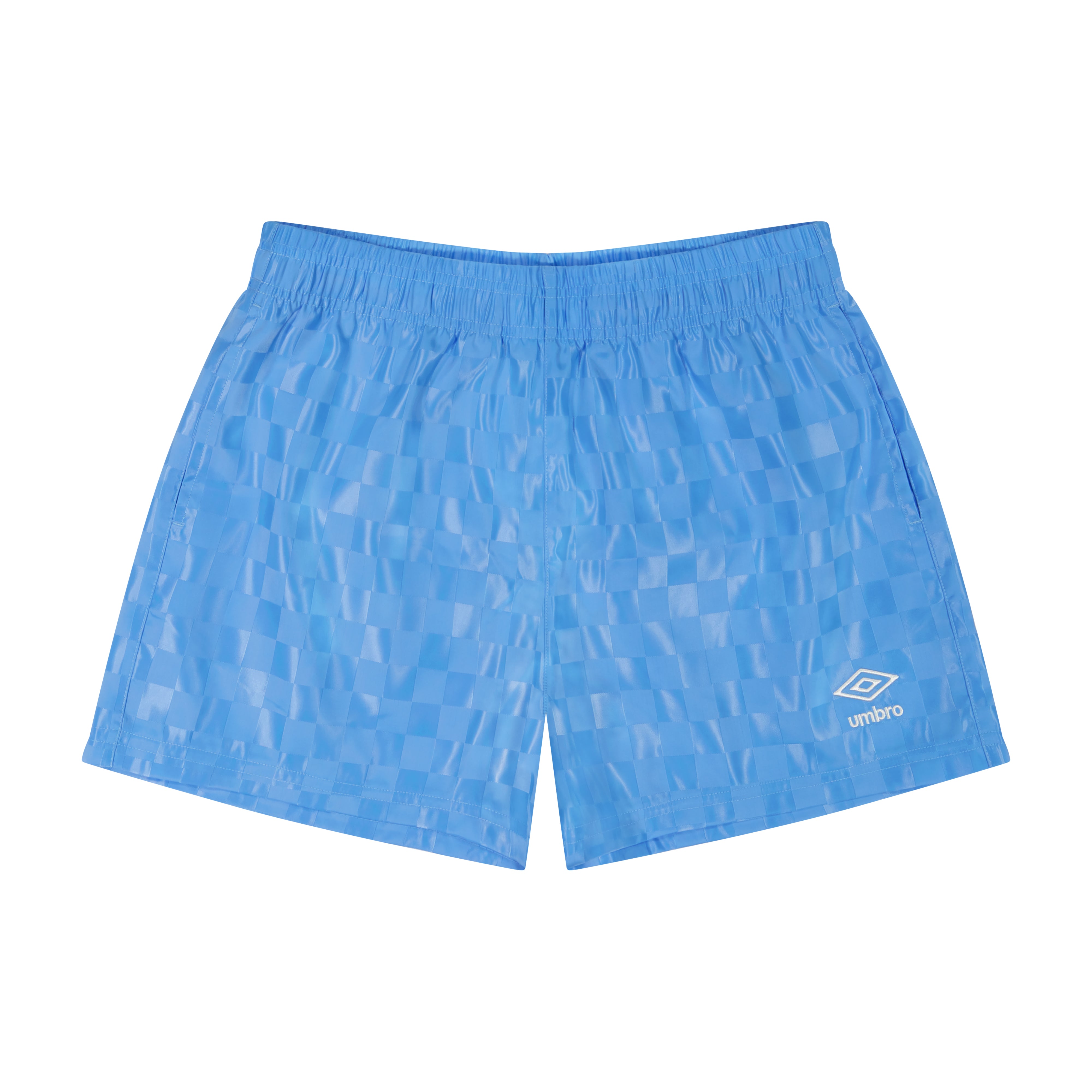 Umbro Junior's Sky Blue Checkered Shorts - Shop women's shorts by Umbro.