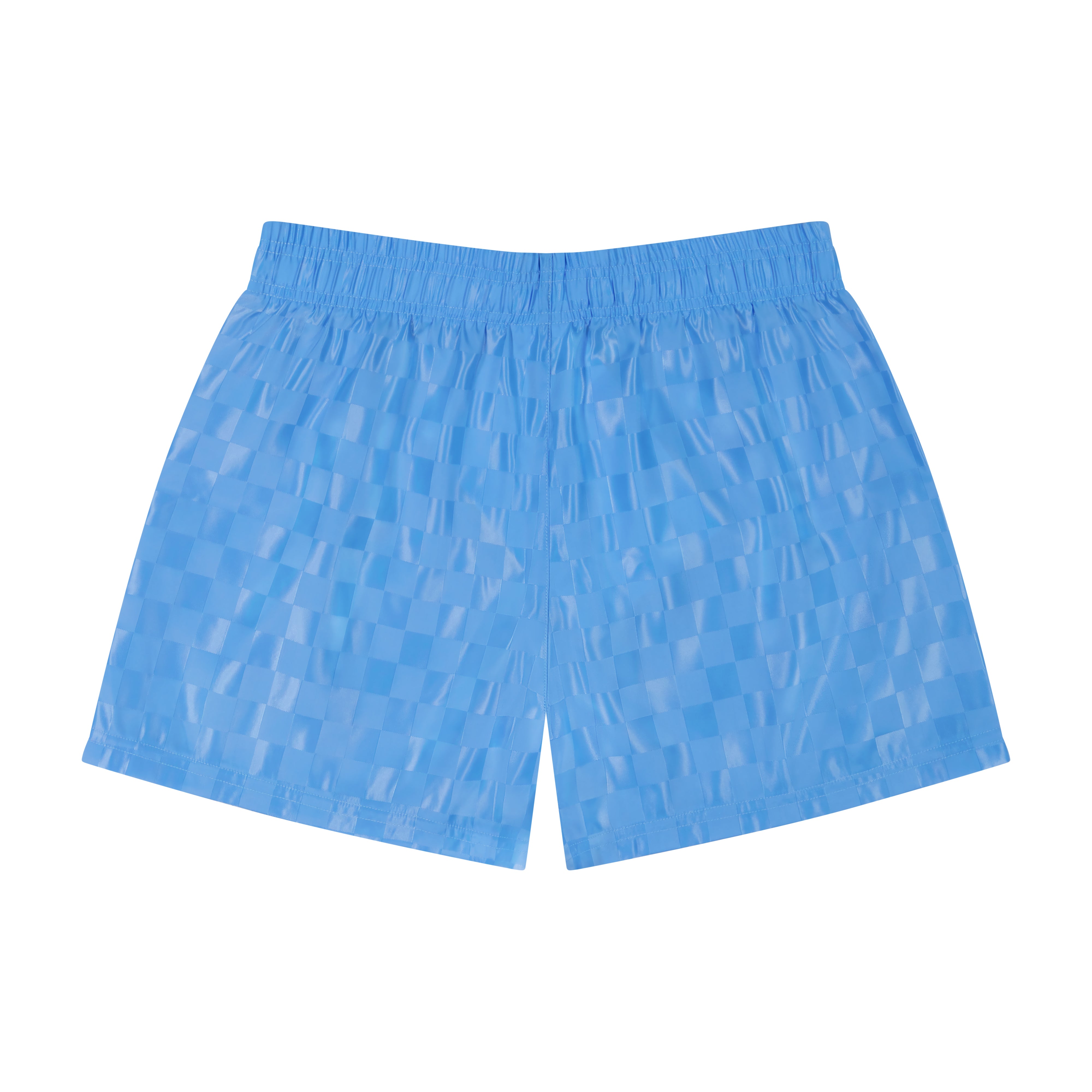 Umbro Junior's Sky Blue Women's Checkered Shorts - Shop women's shorts by Umbro.