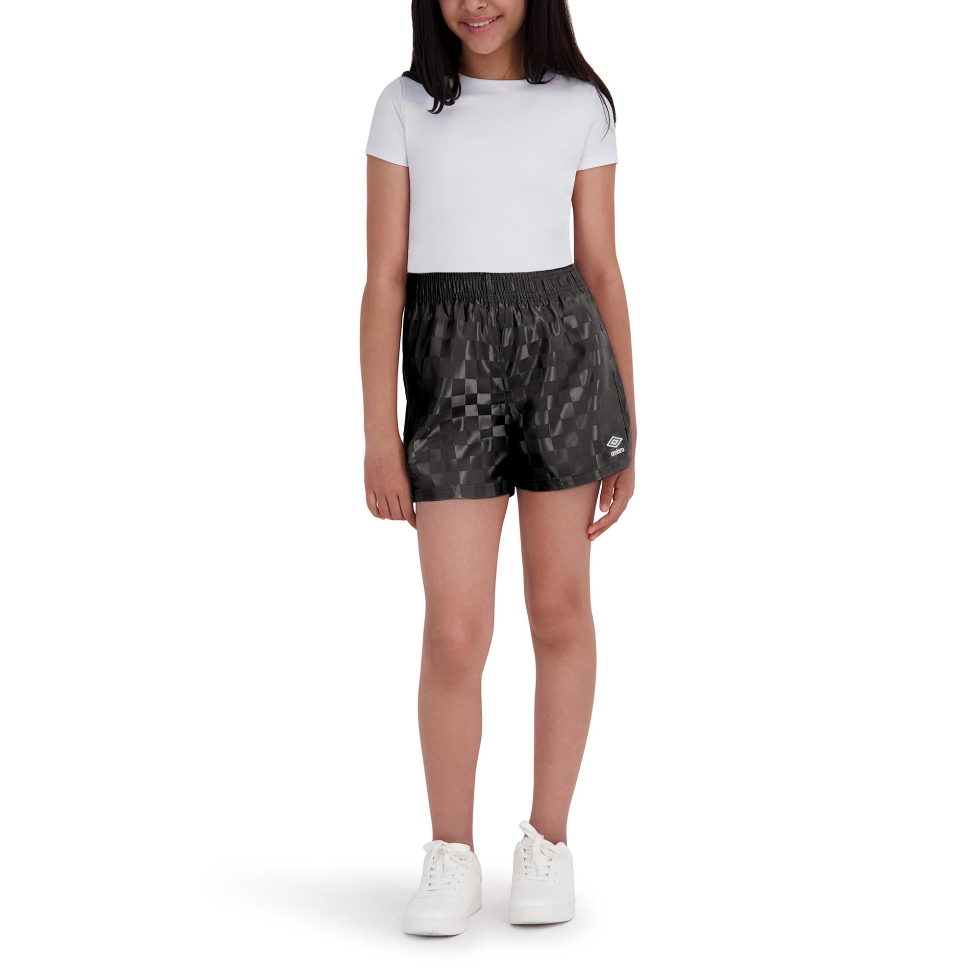 Umbro Girl's Checkered Athletic Short