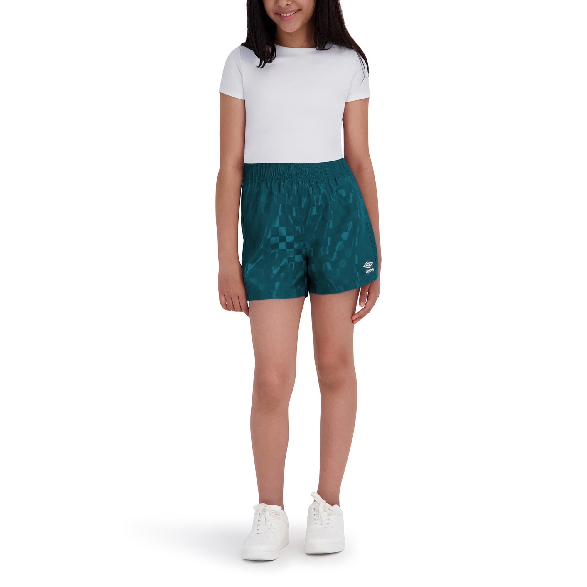 Umbro Girl's Checkered Athletic Short