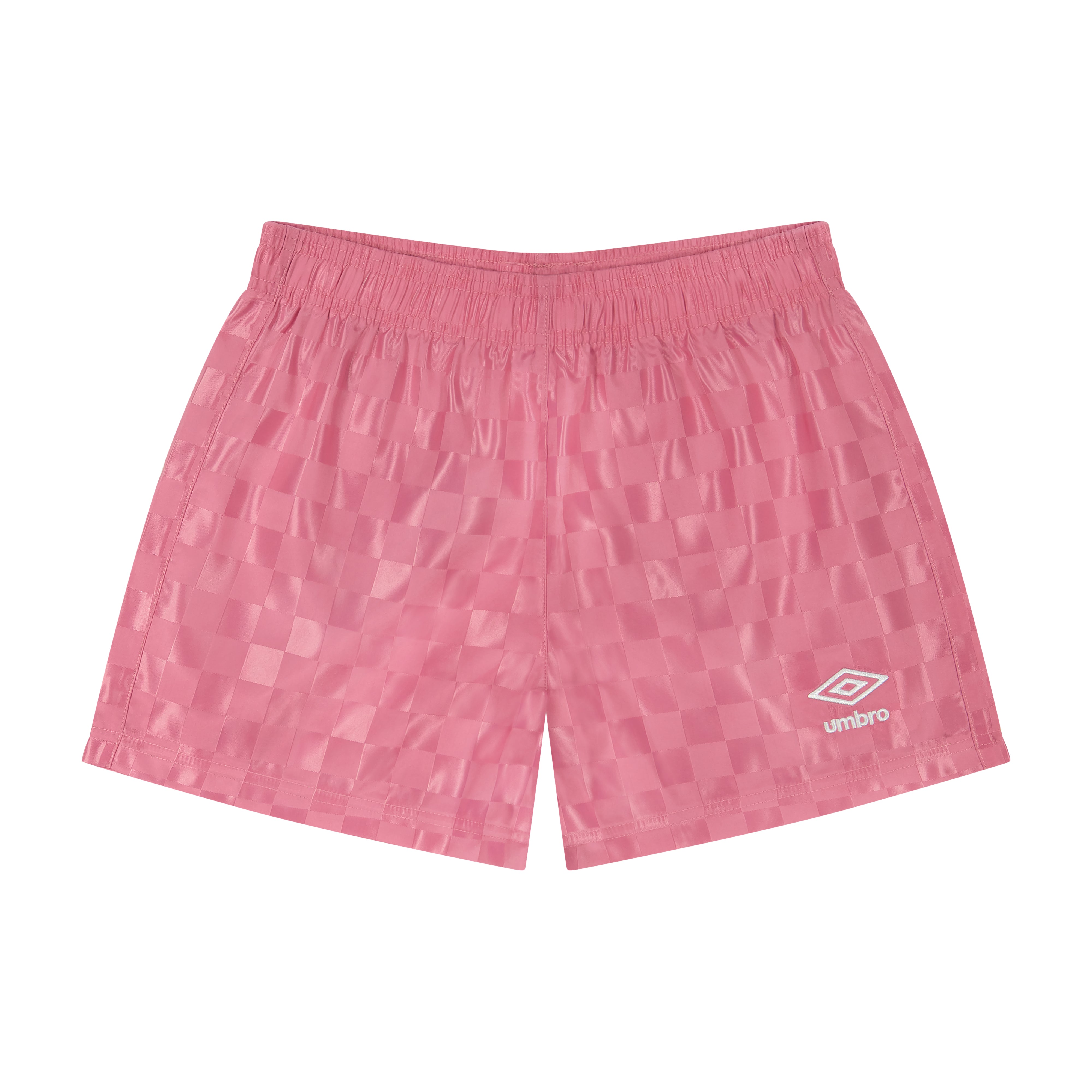 Girl's Pink checkered soccer shorts offer a comfortable, relaxed fit. Shop girls soccer shorts by Umbro.