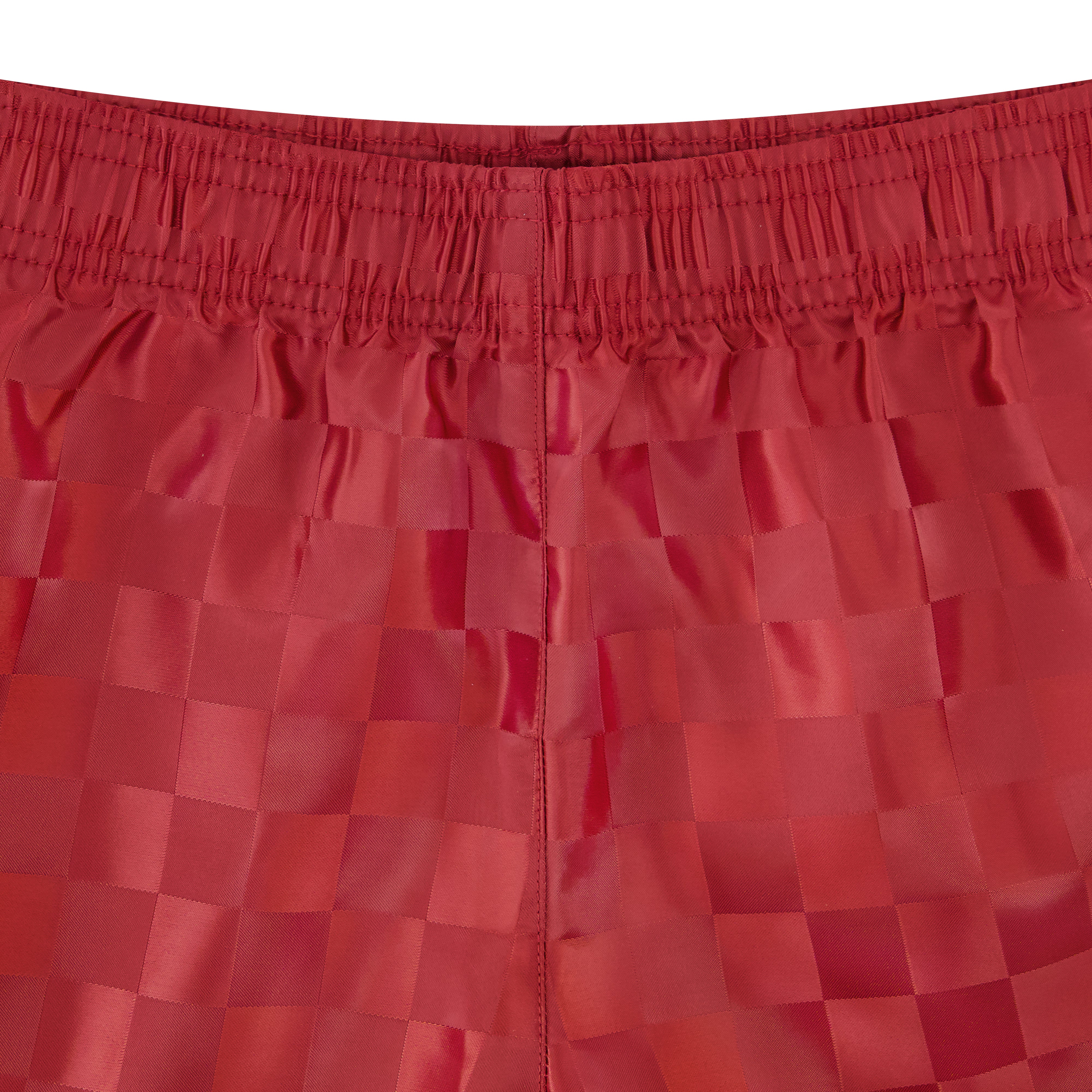 Red checkered girls soccer shorts offer a comfortable, relaxed fit. Shop girl's soccer shorts by Umbro.