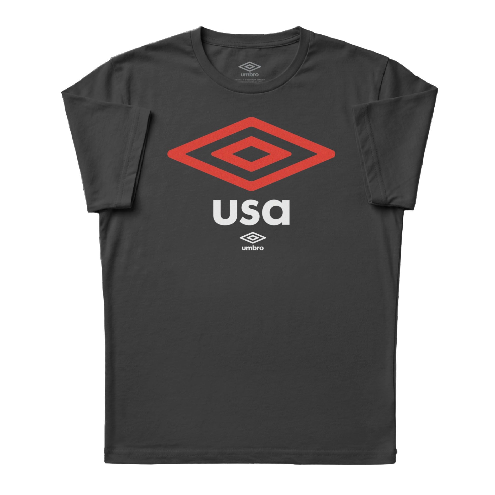 USA diamond graphic soccer black tees. Shop soft cotton graphic soccer tees by Umbro.