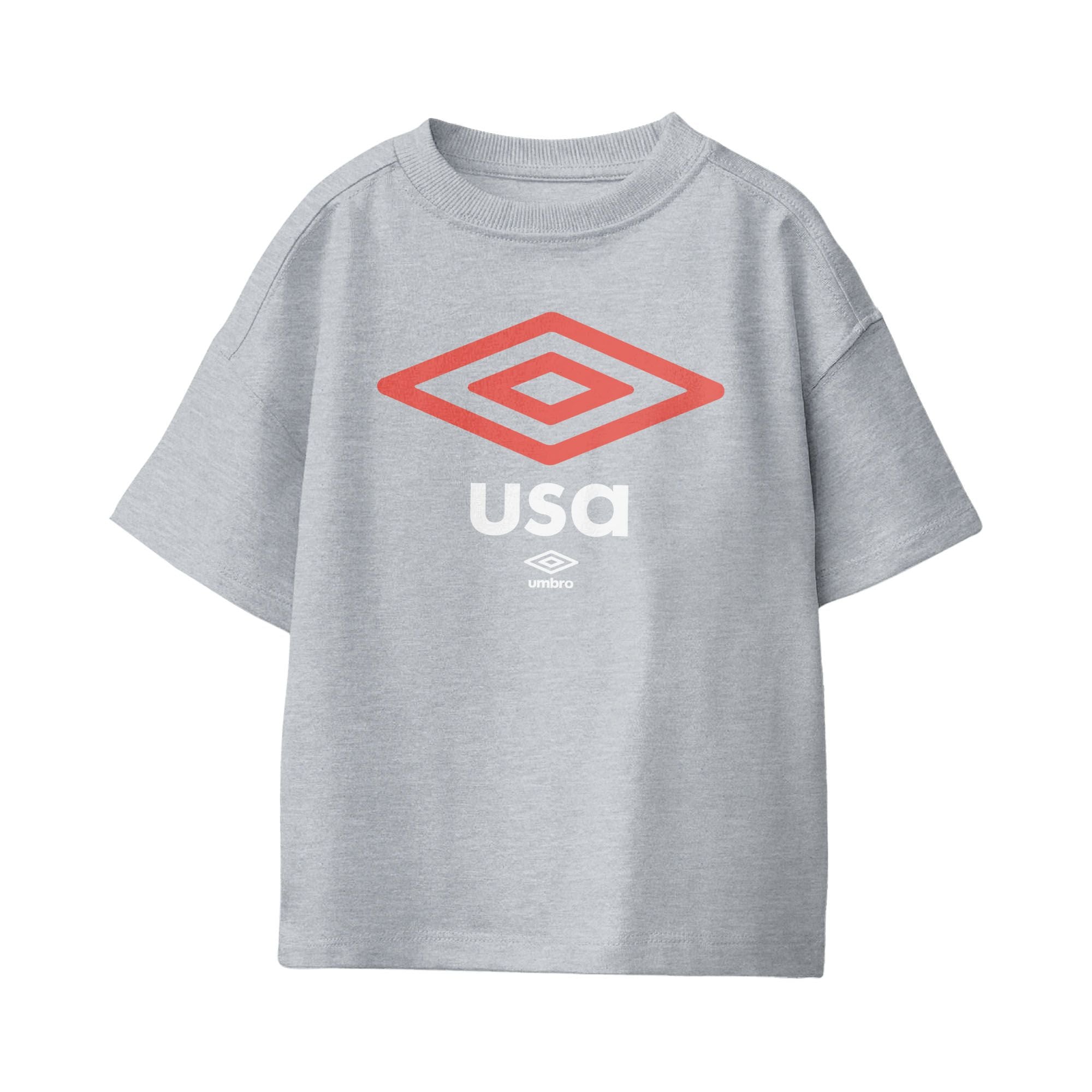 USA diamond logo sport grey soccer tees. Shop football team t-shirts in soft cotton by Umbro.