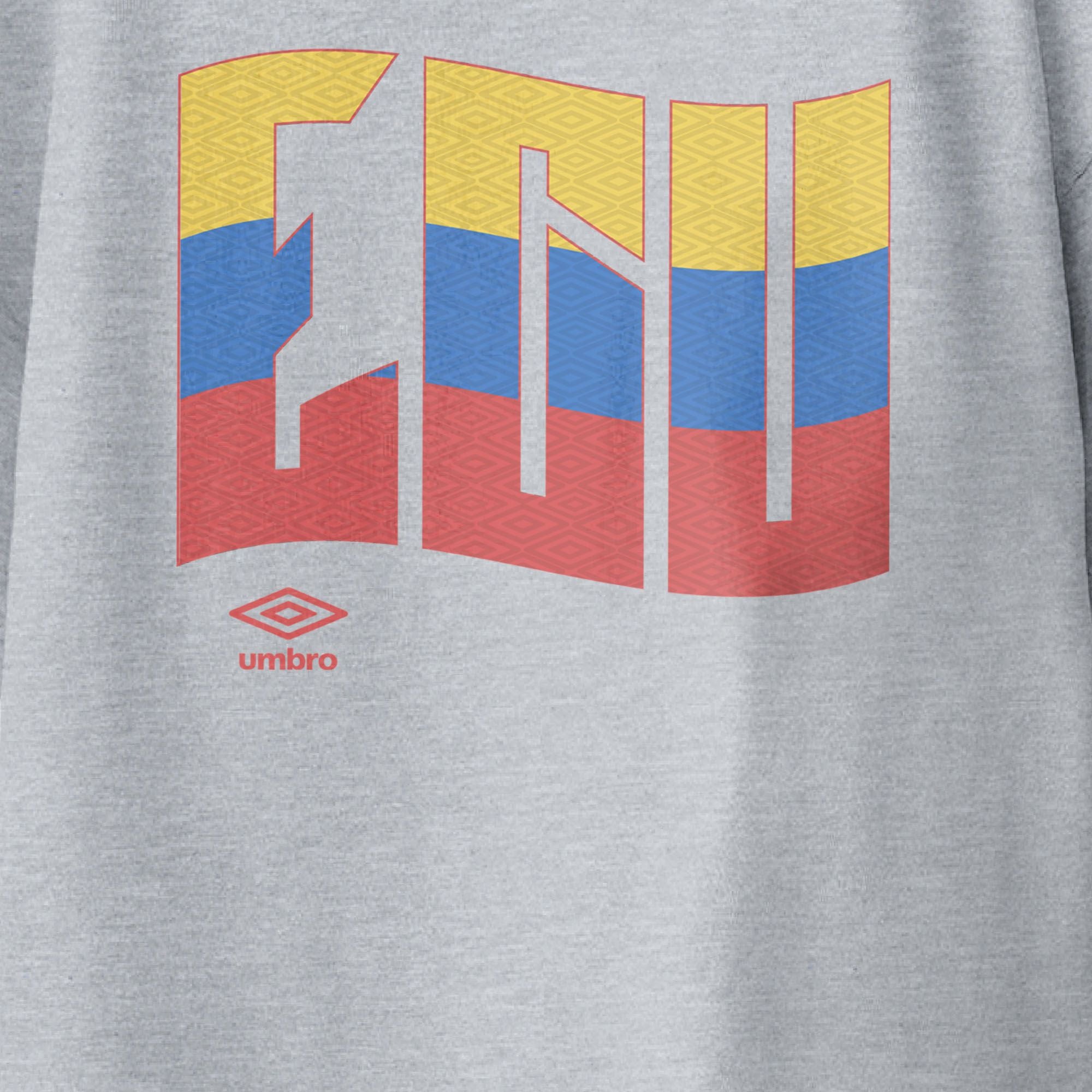 Kids’ Ecuador wavy graphic sport grey soccer T-shirt. Shop football team tees in soft cotton by Umbro.