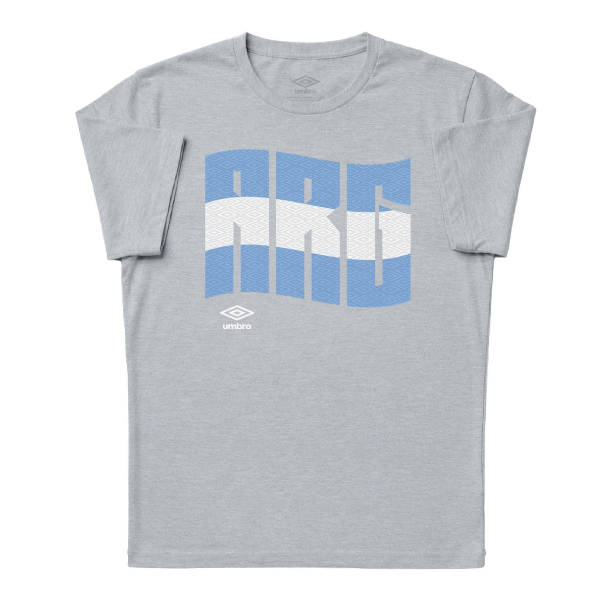 Argentina wavy graphic sport grey soccer Tees / Shop football team t-shirts in soft cotton by Umbro.