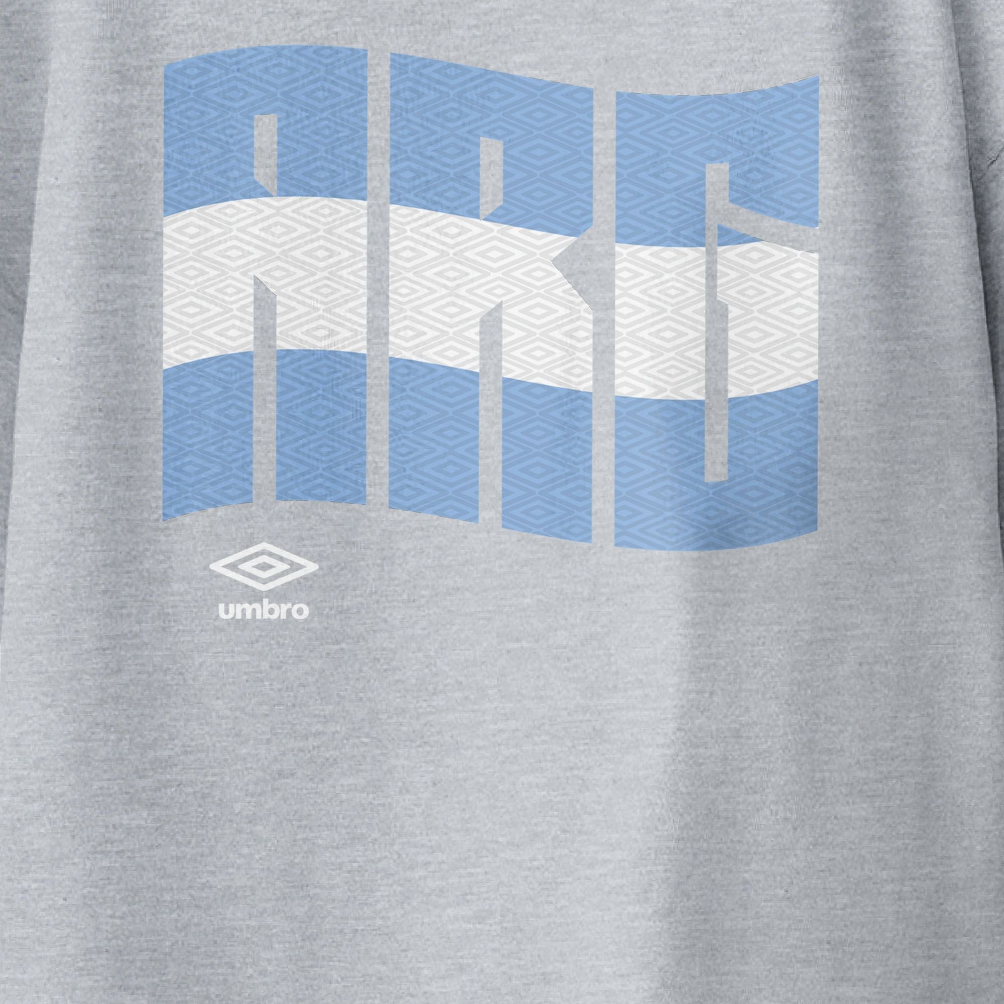Kids’ Argentina wavy graphic sport grey soccer T-shirts / Shop football team tees in soft cotton by Umbro.