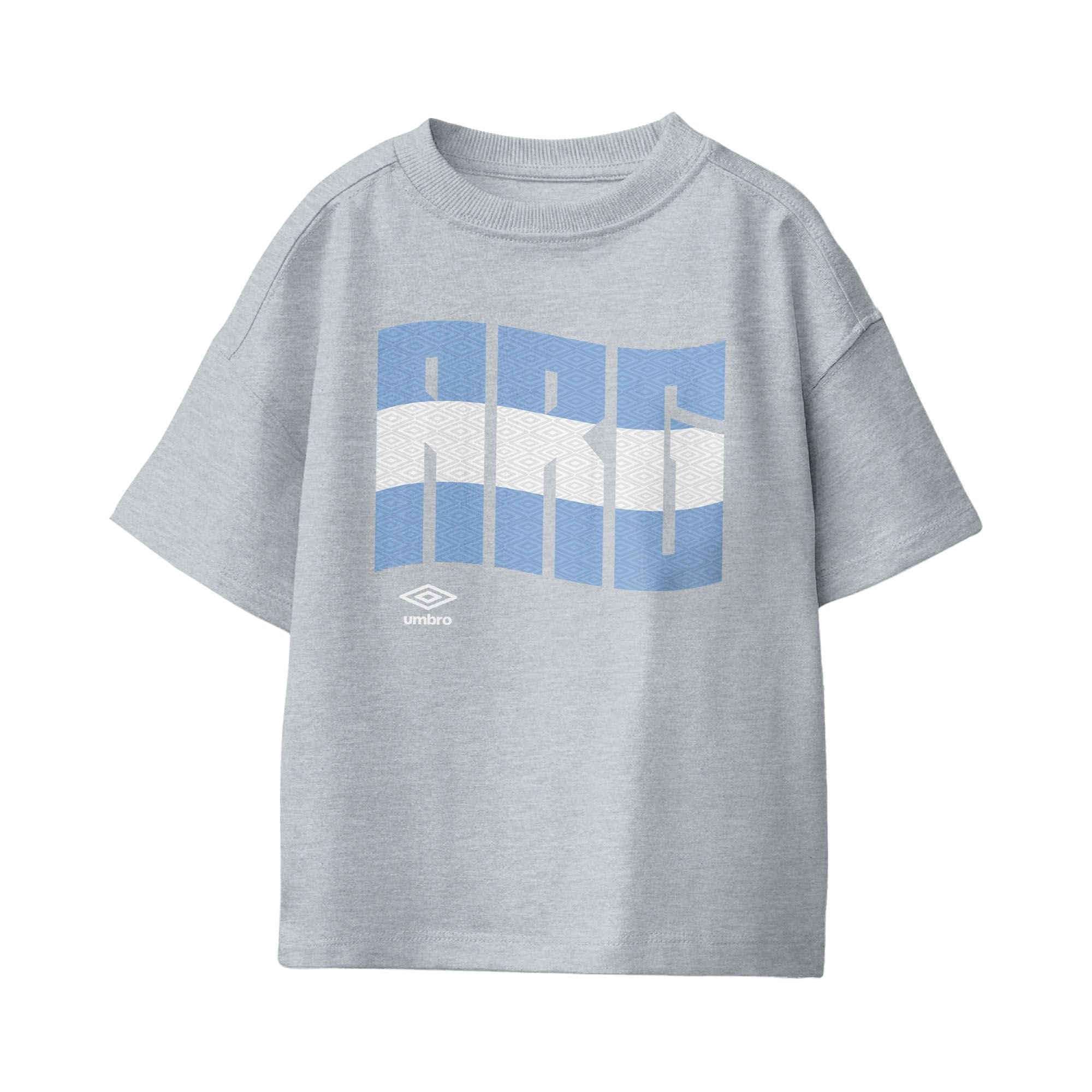 Kids’ Argentina wavy graphic sport grey soccer Tees / Shop football team t-shirts in soft cotton by Umbro.