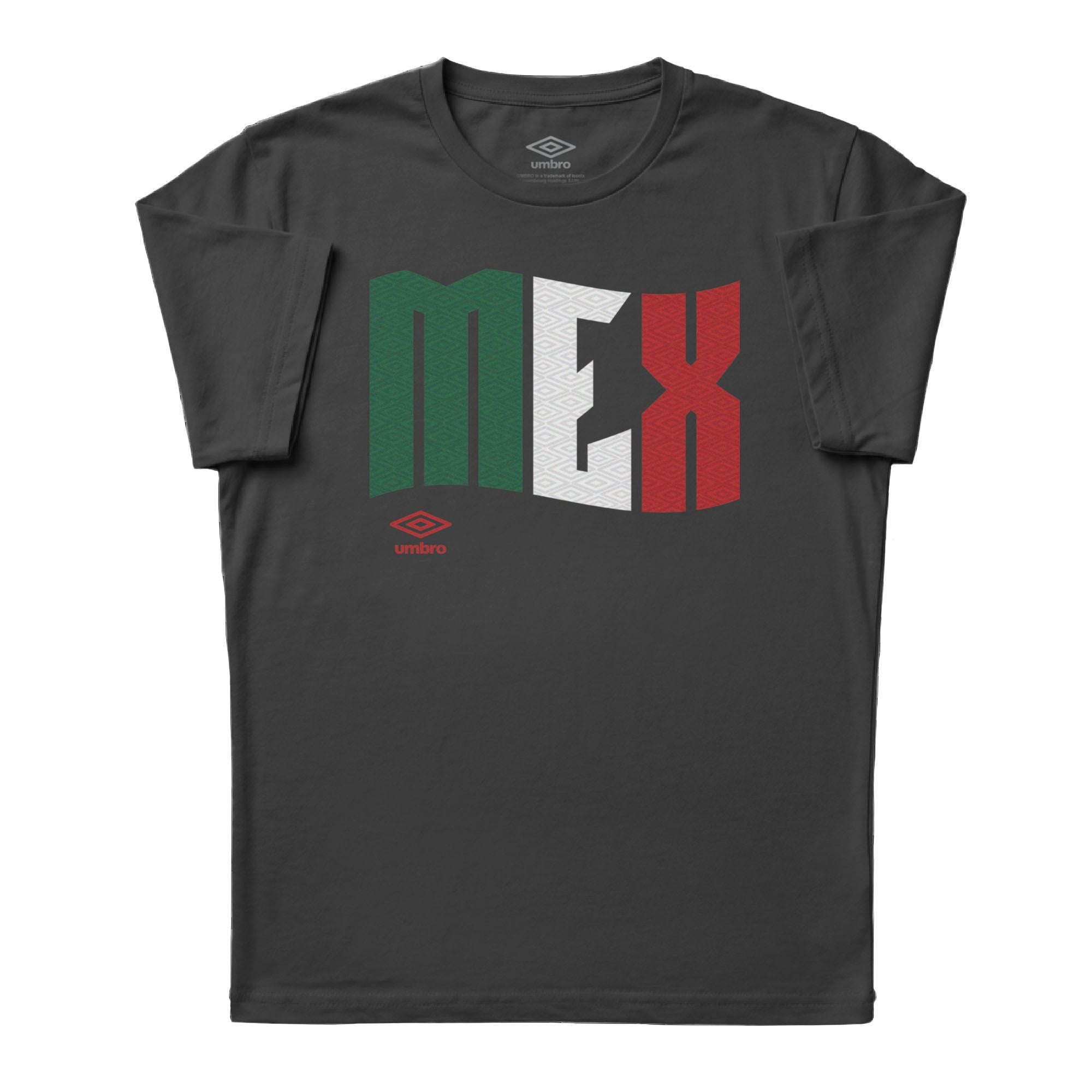 Mexico wavy graphic black soccer Tees. Shop football team t-shirts in soft cotton by Umbro.