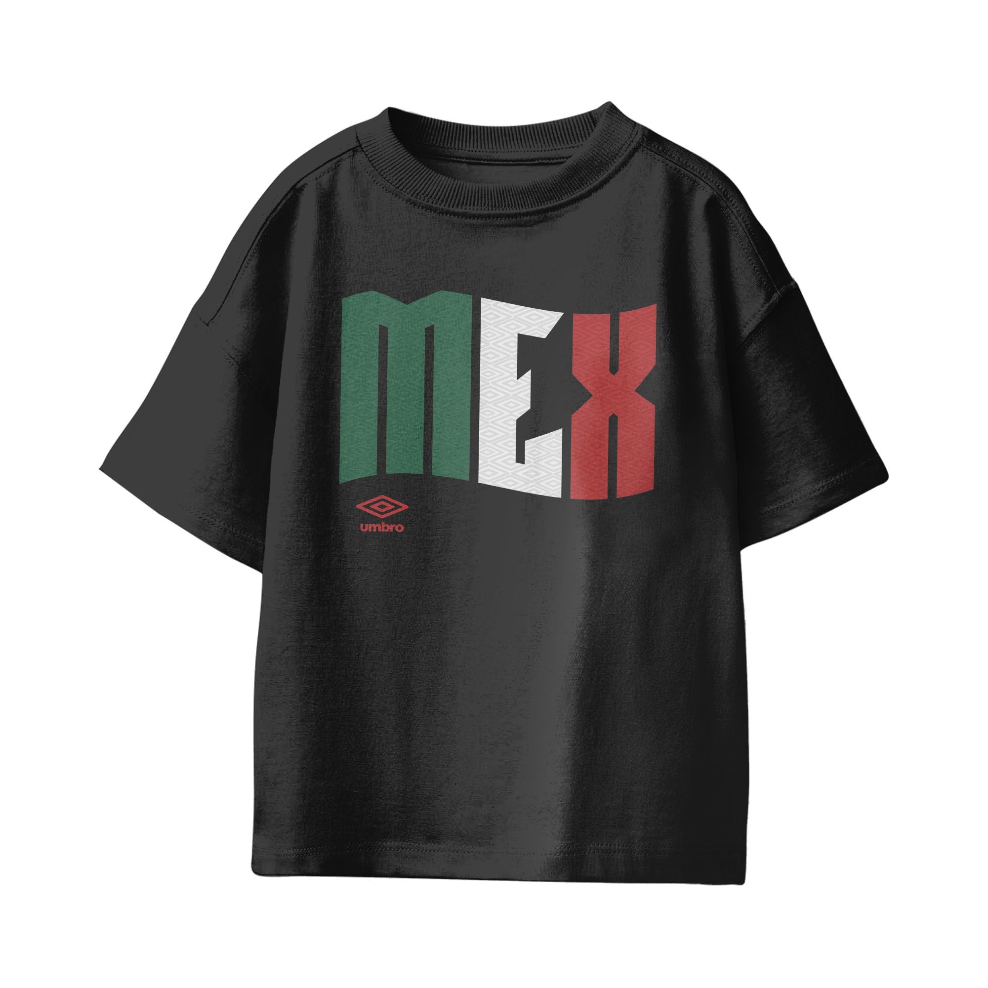 Kids’ Mexico wavy logo black soccer Tees. Shop football t-shirts tees in soft cotton by Umbro.